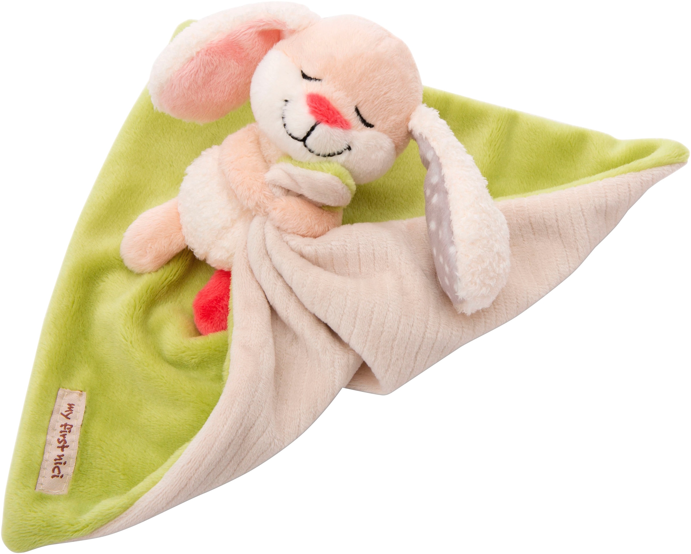 Nici Schmusetuch »My First NICI, Schmusetuch mit Kuscheltier Hase, Kuschelige Träume«, mit aufgestickter Botschaft