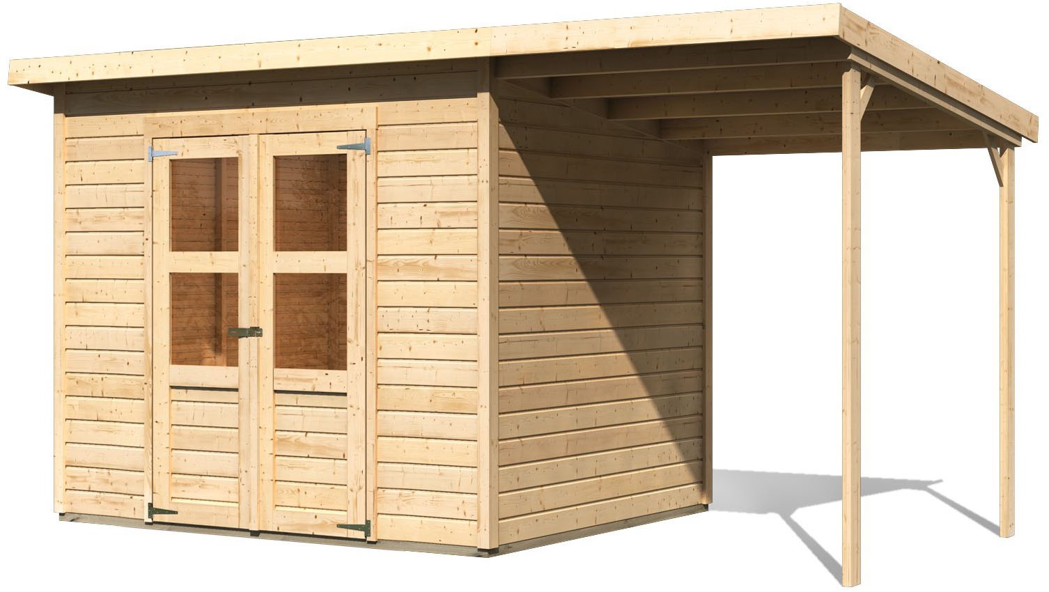 KONIFERA Gartenhaus »Amrum 5« inkl. Anbaudach