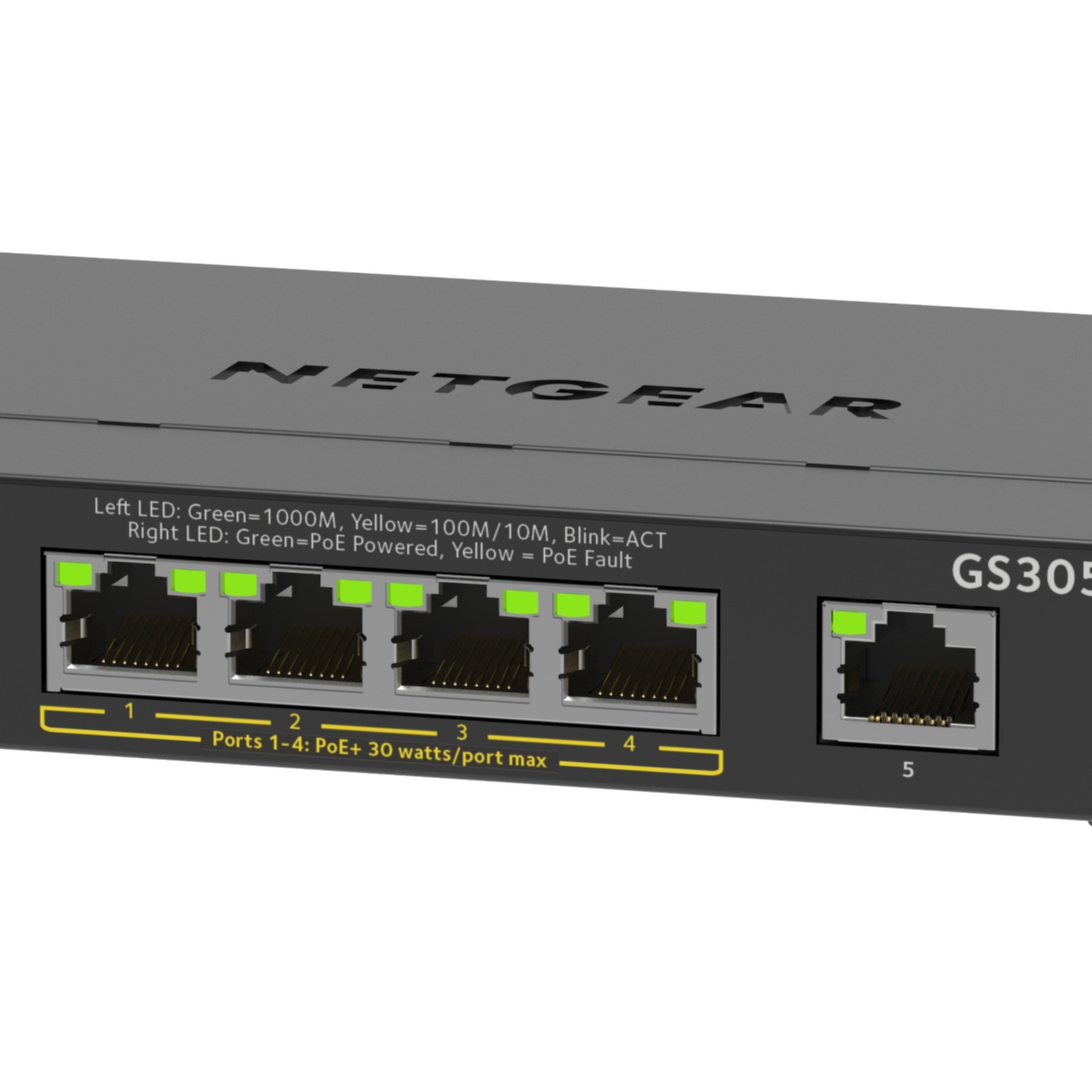 NETGEAR Netzwerk-Switch »5-Port Gigabit Ethernet High-Power PoE+ Plus Switch«
