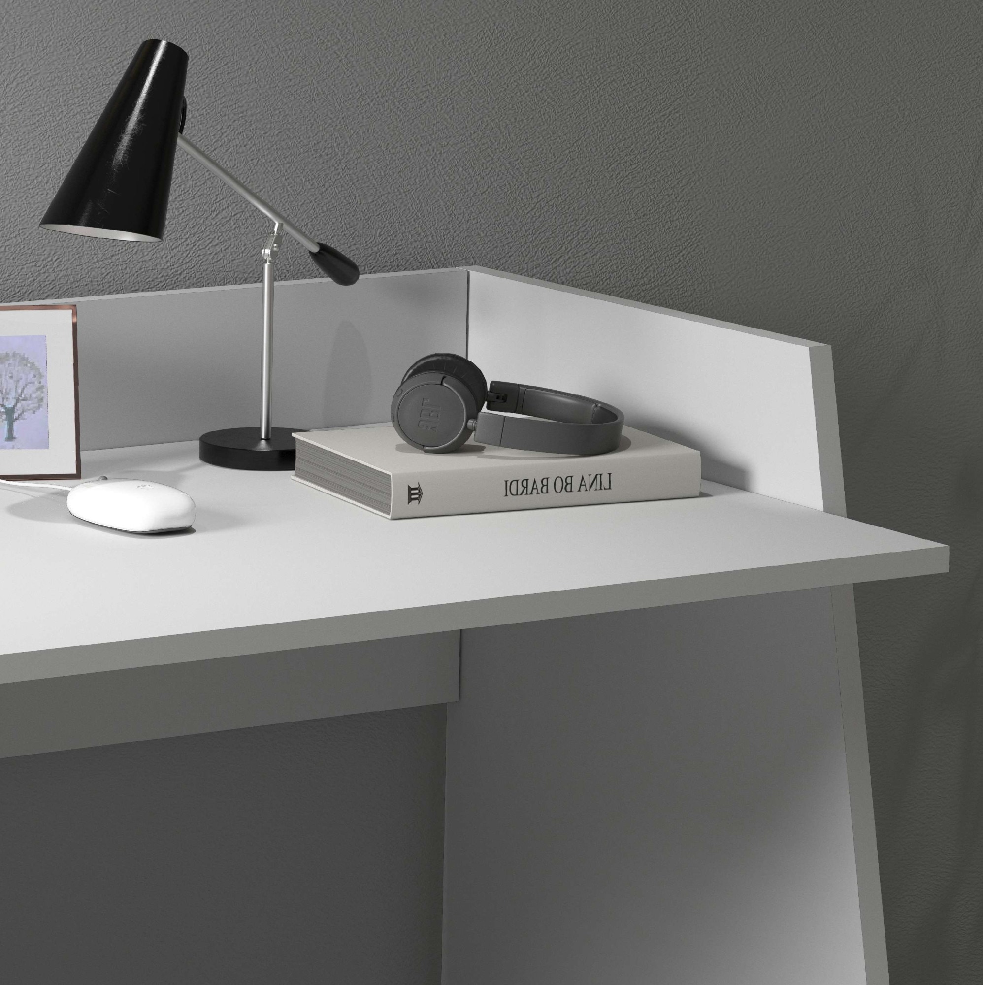 INOSIGN Schreibtisch »Vega, Schreibtisch, kleiner Computertisch, Bürotisch für Büro«, (1 St.), mit 2 Diagonalseit, Arbeitsplatte Breite 100 cm