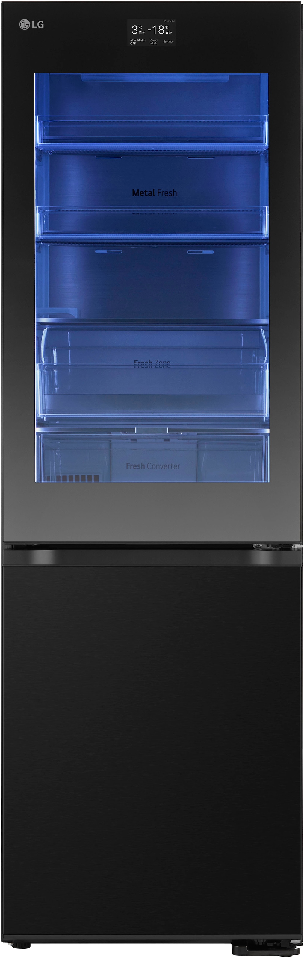 LG Kühl-/Gefrierkombination InstaView "GBG7190CEV" 186 cm hoch 59,5 cm brei günstig online kaufen