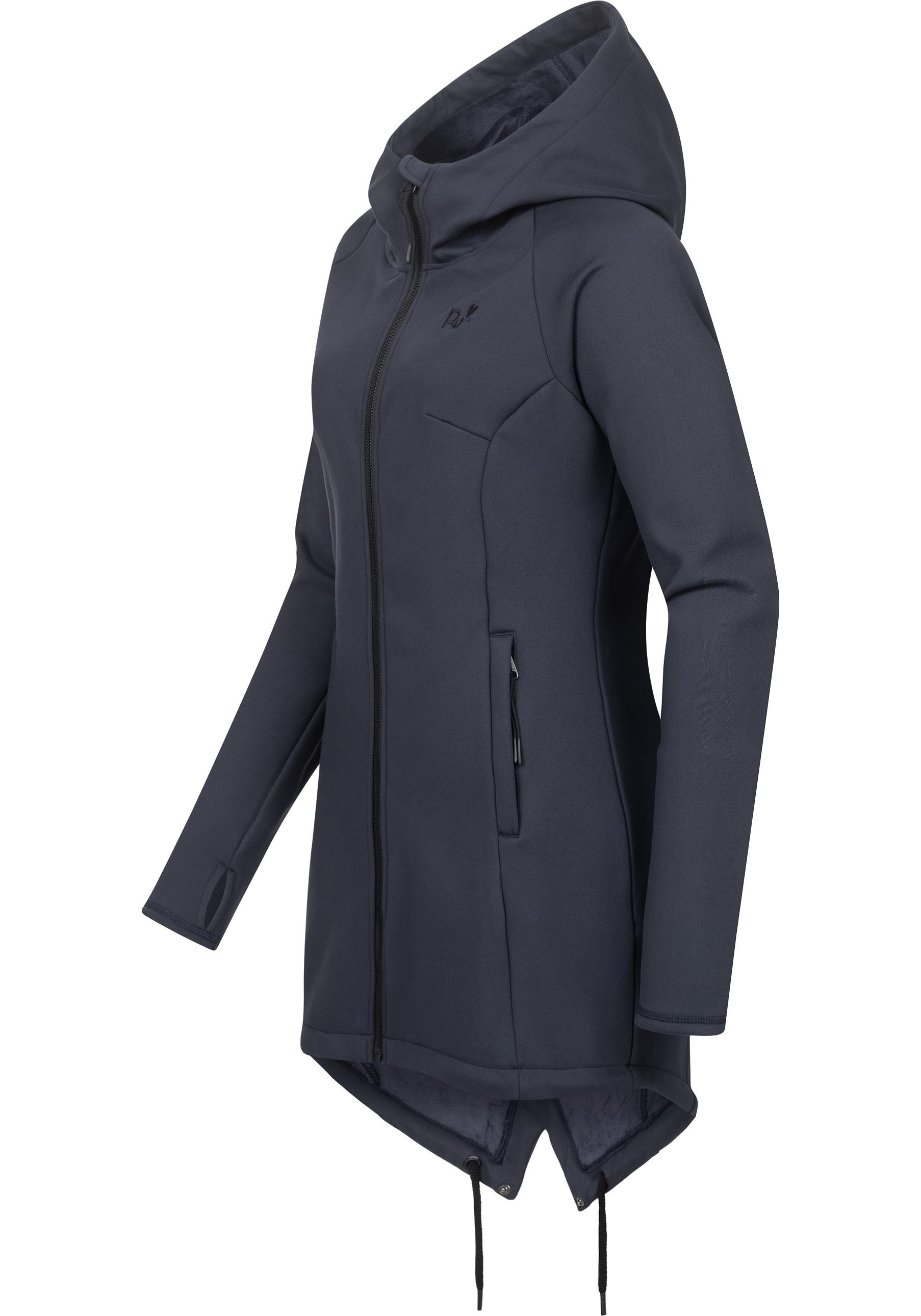 Ragwear Sweatjacke »Wingi«, Sportliche Damen Kapuzenjacke mit kuschelig weichem Innenleben