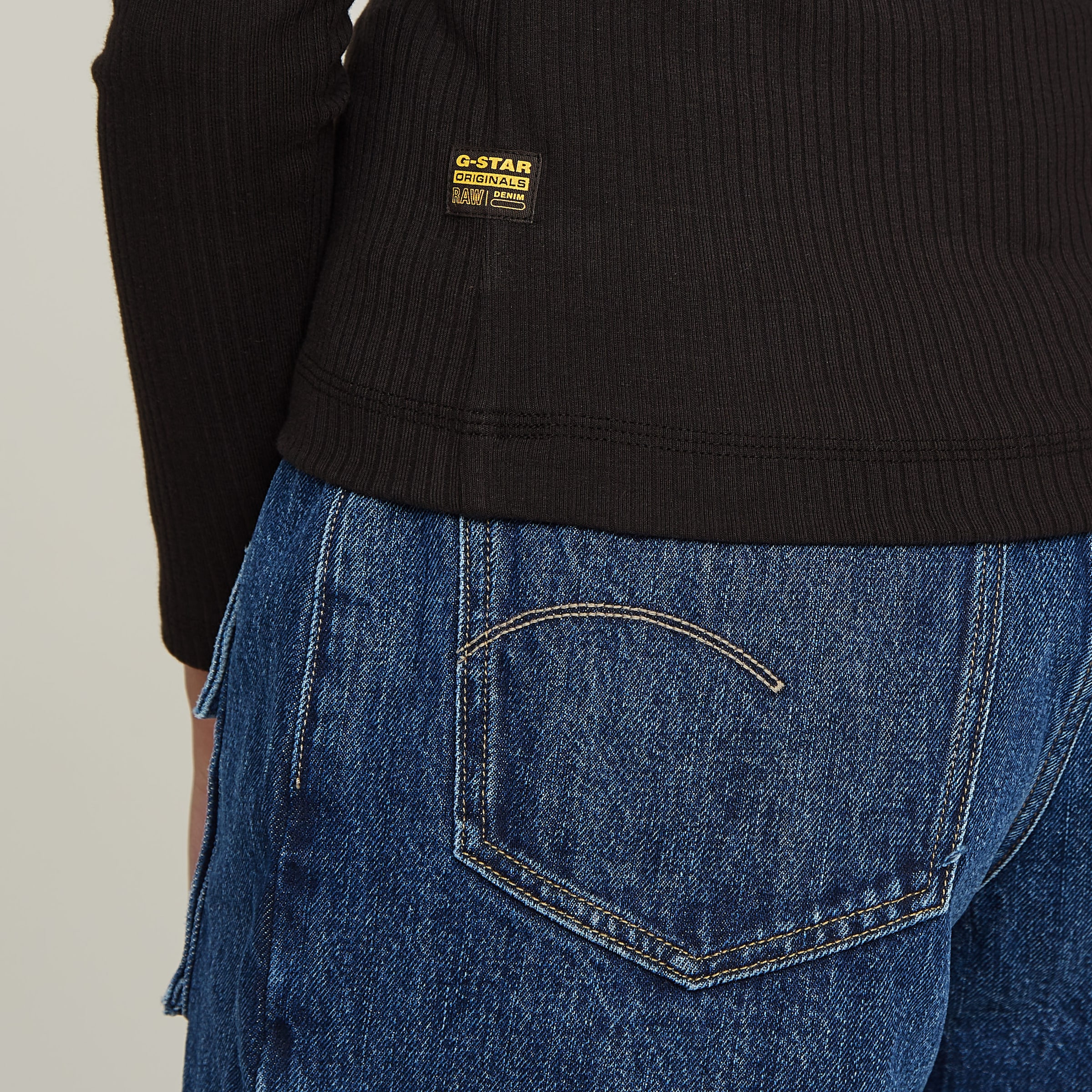 G-STAR Longsleeve »Slim Rib«, mit Stretchanteil