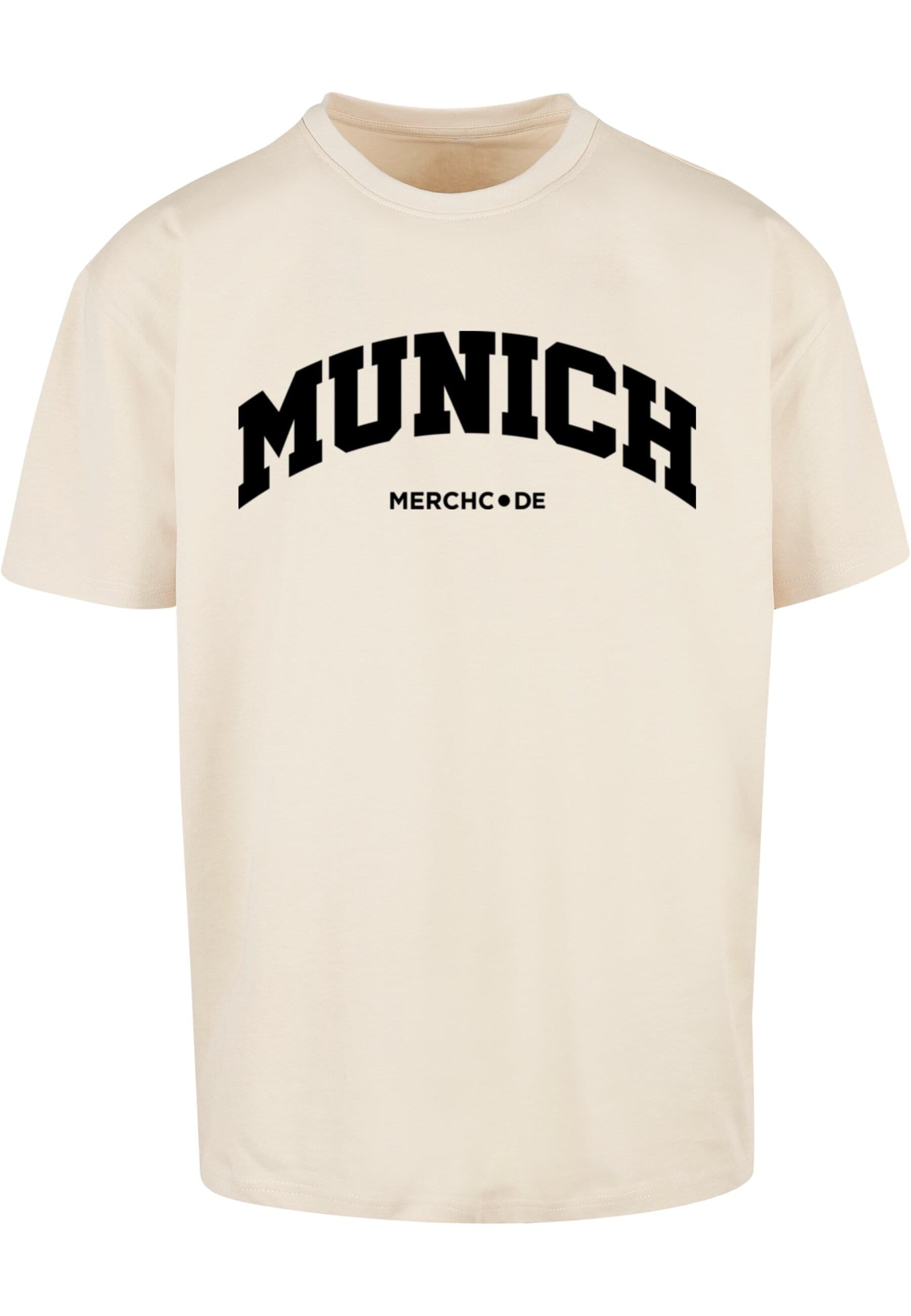 Merchcode T-Shirt "Merchcode Herren Munich Wording - Heavy Oversize Tee" günstig online kaufen