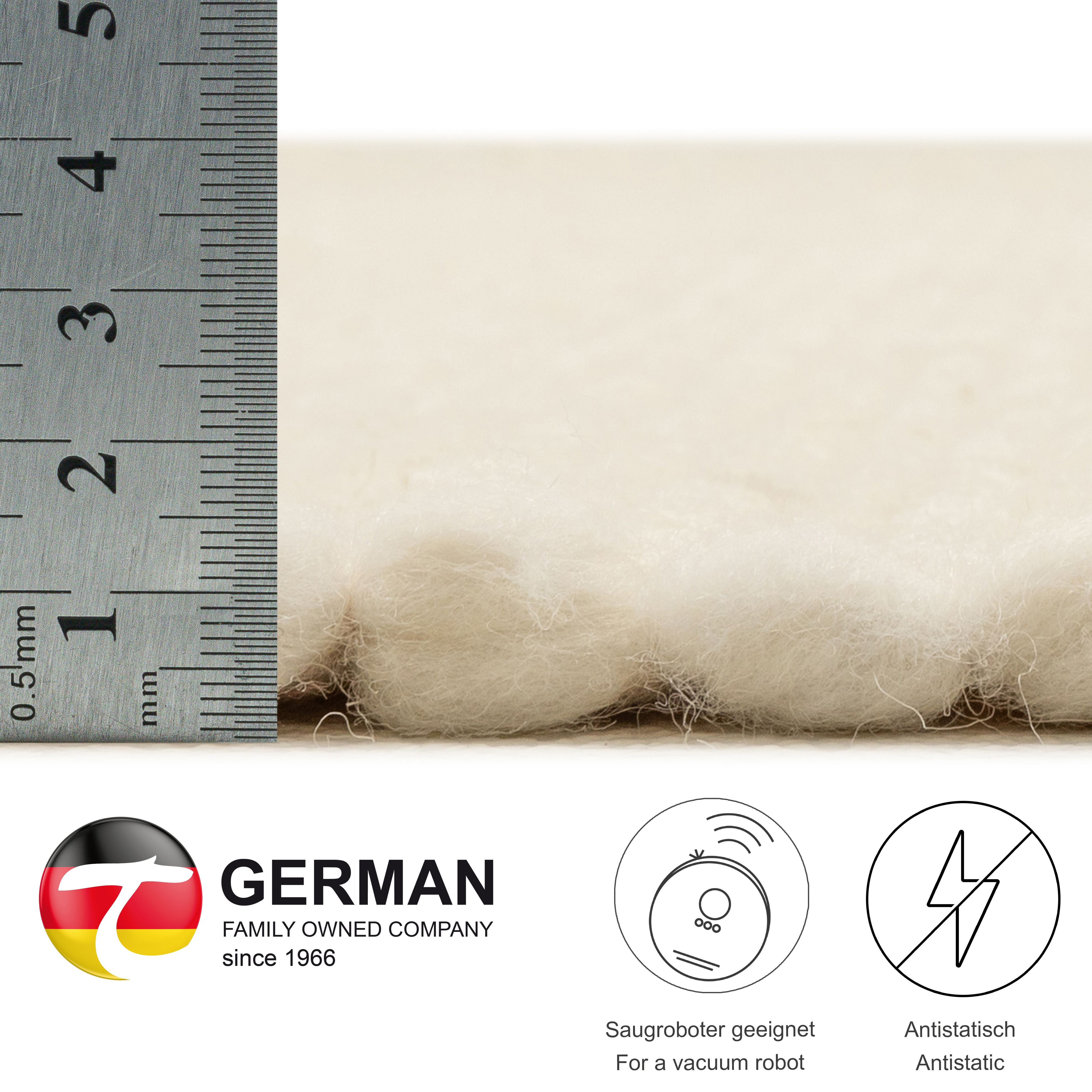 Thumbnail - THEKO Wollteppich "Alm-Glück" rechteckig 12 mm Höhe reine Wolle, meliert, handgewebt, Wendeteppich, auch als Läufer