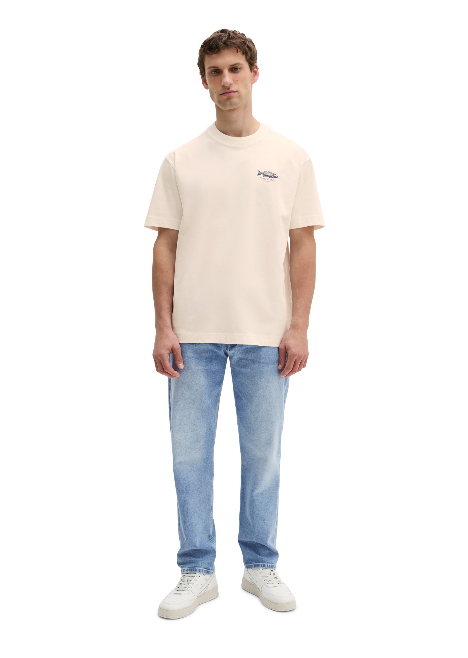 Marc O'Polo T-Shirt »mit maritimem Rückenprint«