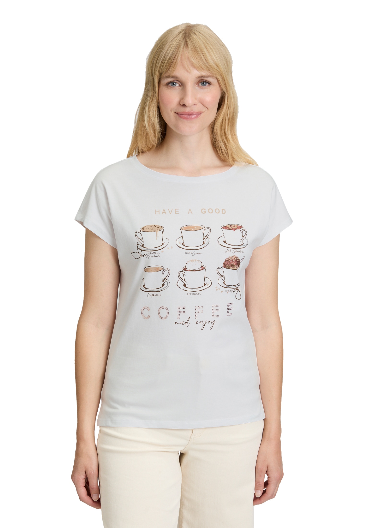 Betty Barclay Kurzarmshirt "Betty Barclay Damen Casual-Shirt mit Aufdruck", günstig online kaufen