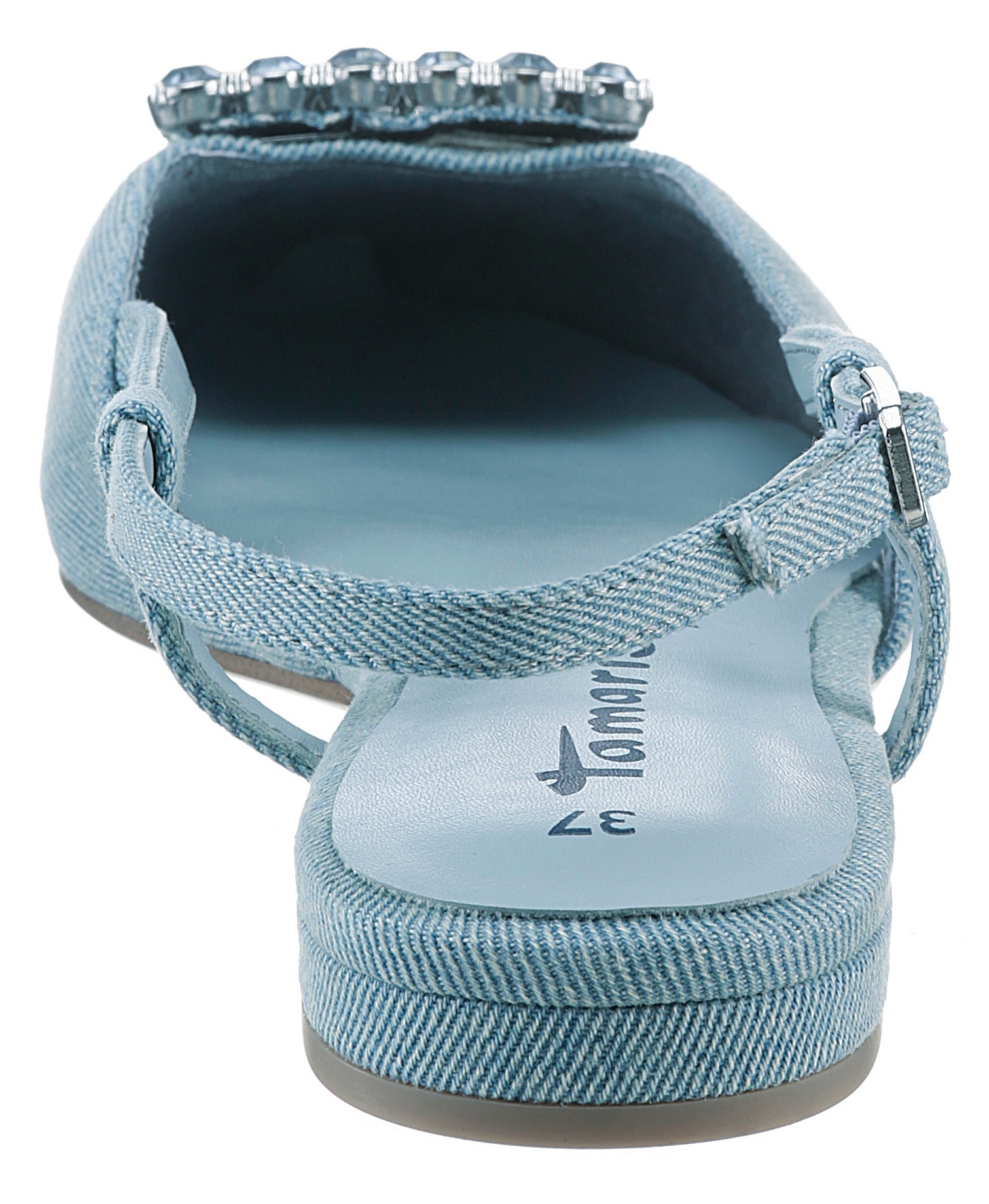 Tamaris Slingpumps, Blockabsatz, Sommerschuh mit schickem Schmuckelement