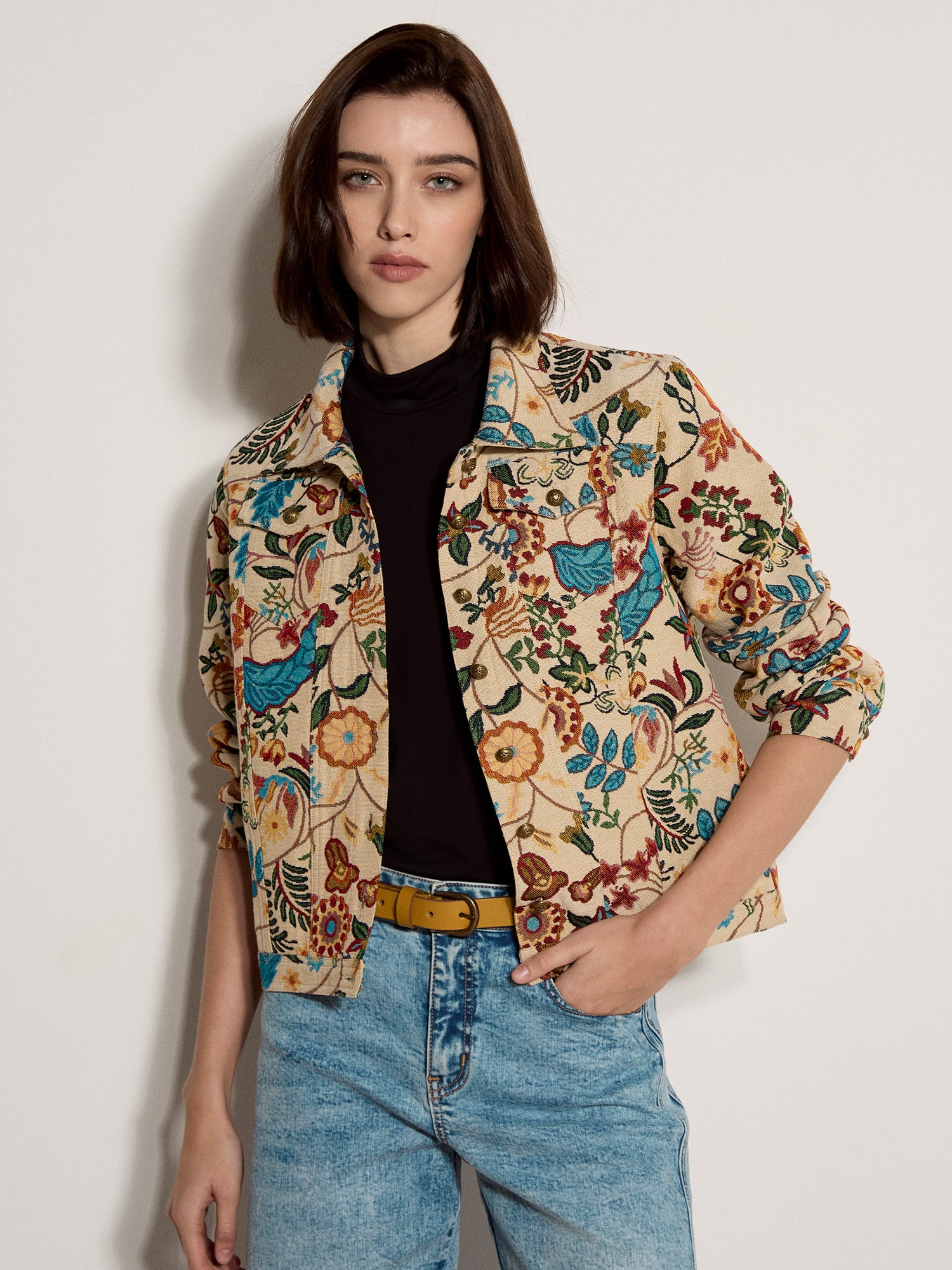 Apricot Kurzjacke »Jacke« mit Blumenmuster