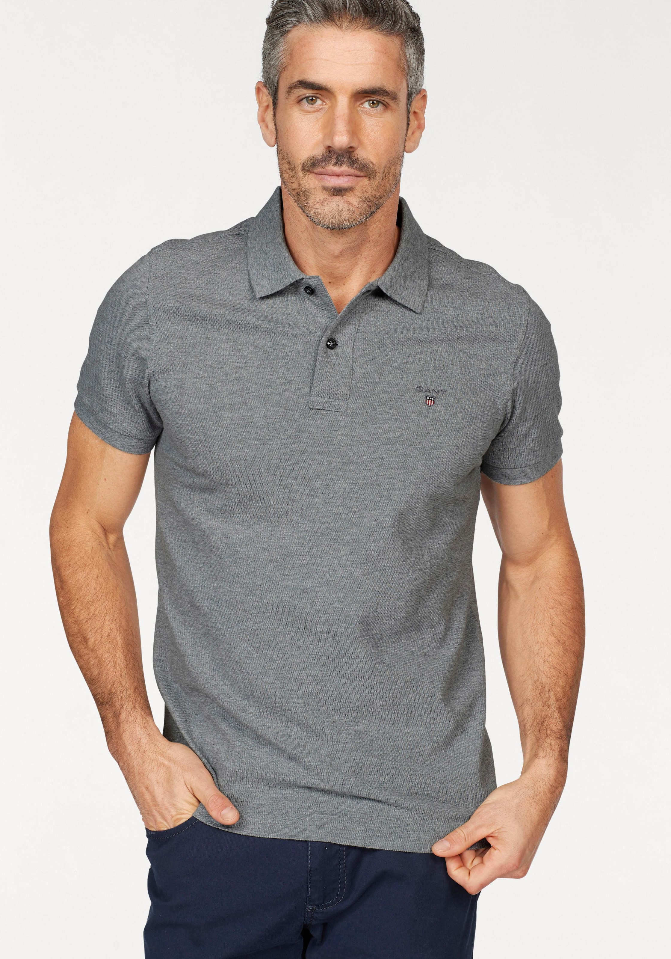 Gant Poloshirt »ORIGINAL PIQUE SS RUGGER«, mit Flachstrickkragen