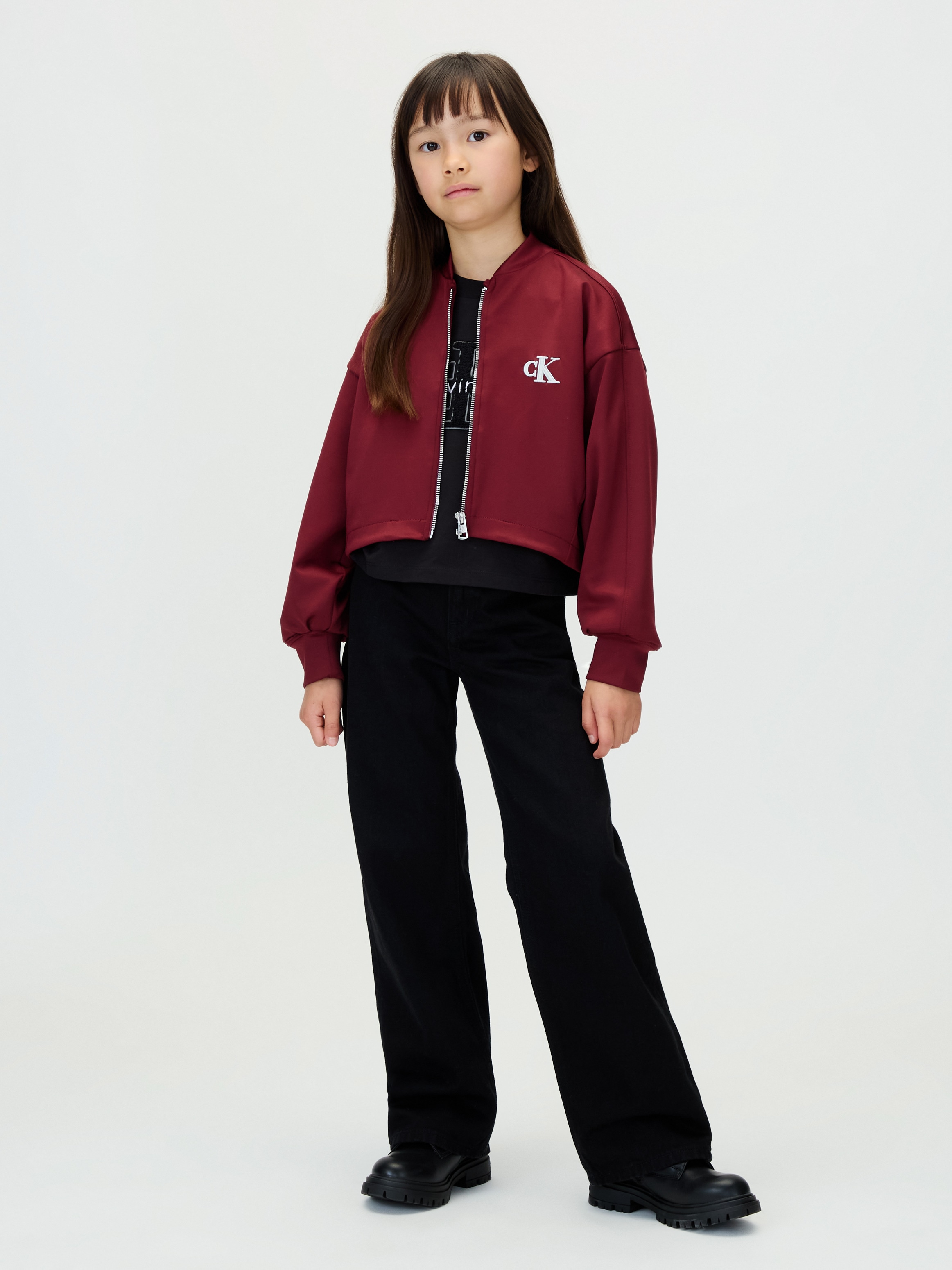 Calvin Klein Jeans Weite Jeans »HR WIDE LEG«, für Kinder bis 16 Jahre, hoher Bund