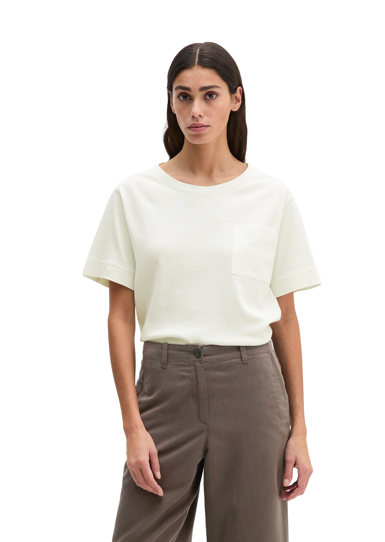 Marc OPolo T-Shirt "mit aufgesetzter Satin-Tasche" günstig online kaufen