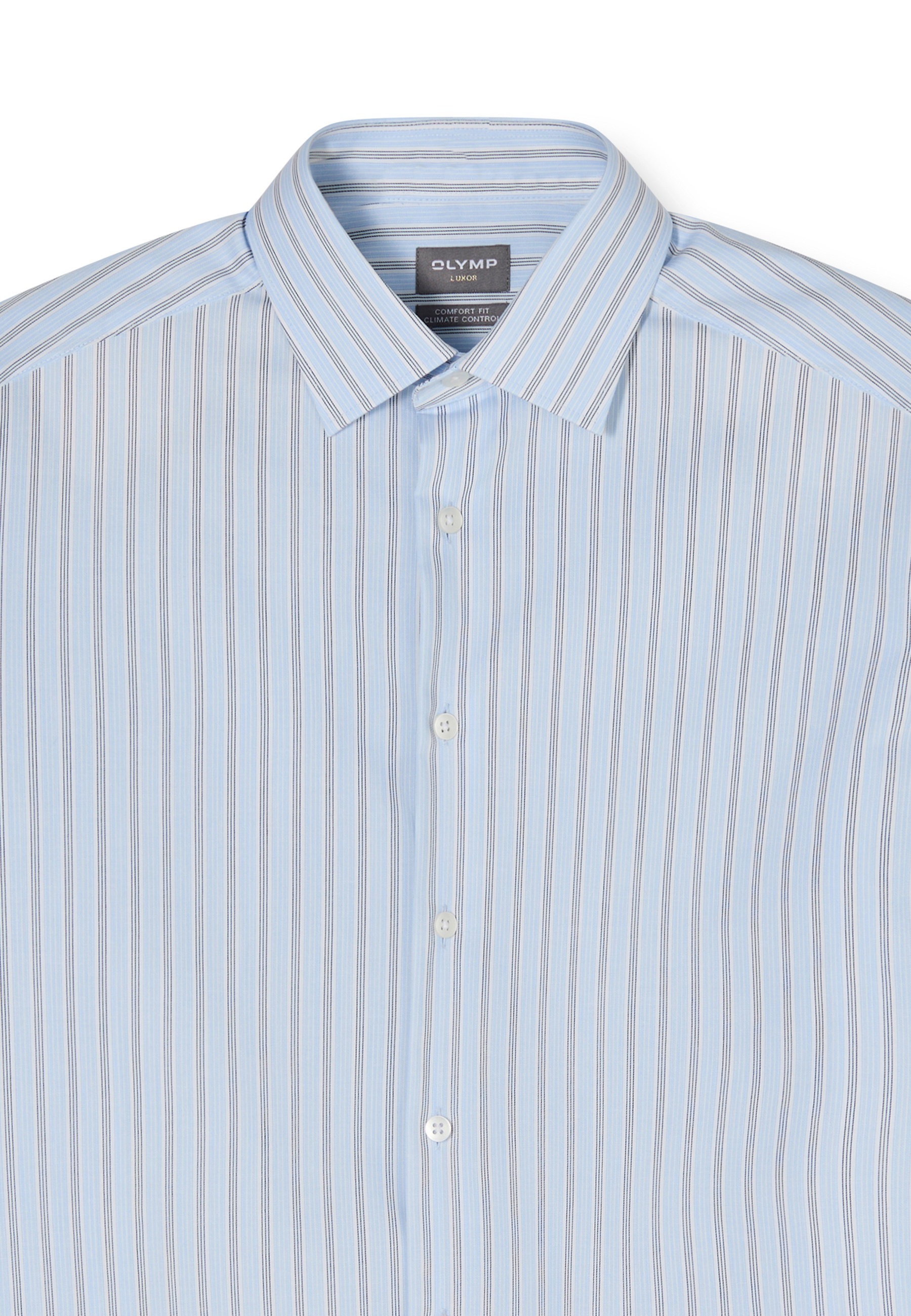 OLYMP Luxor 24/Seven Men's Shirt Blue 45 8