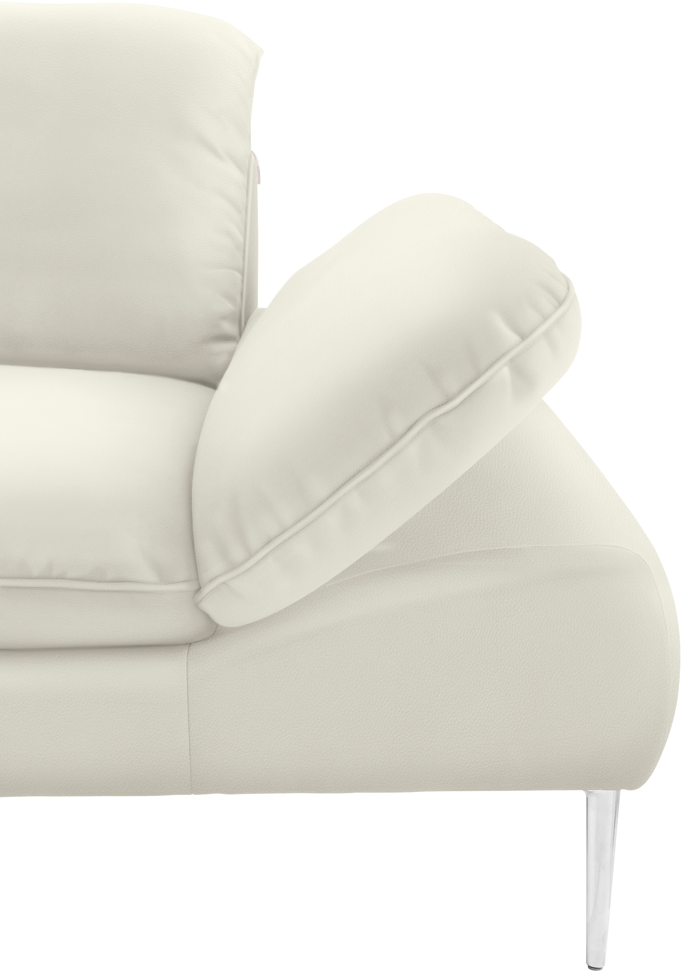 W.SCHILLIG Ecksofa »enjoy&MORE, Designsofa, bequem, zeitlos und elegant, L-Form«, mit Sitztiefenverstellung, Füße Chrom glänzend, Breite 340 cm