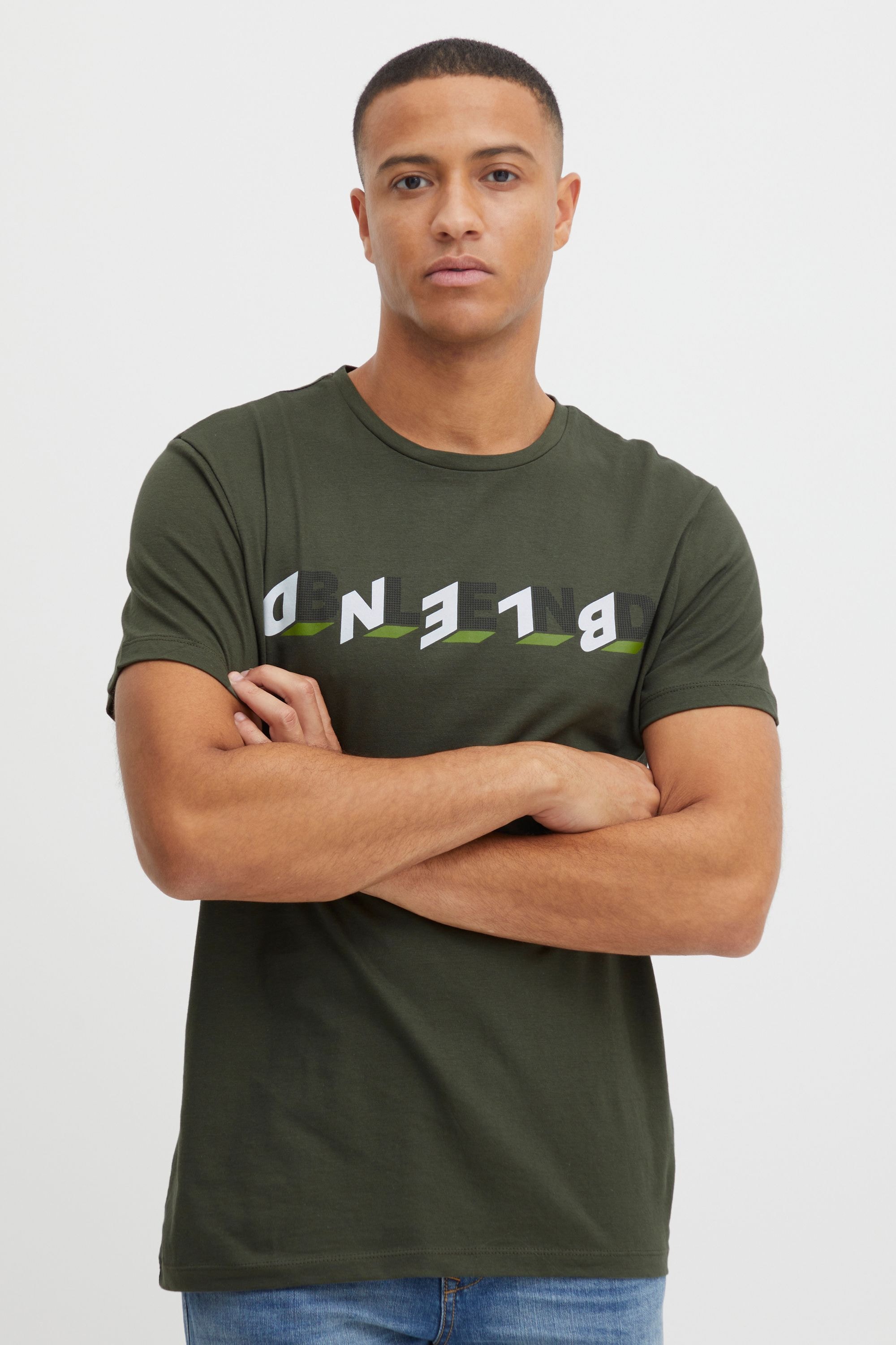 Blend Print-Shirt "BHTee" Klassisches T-Shirt mit Rundhalsausschnitt günstig online kaufen