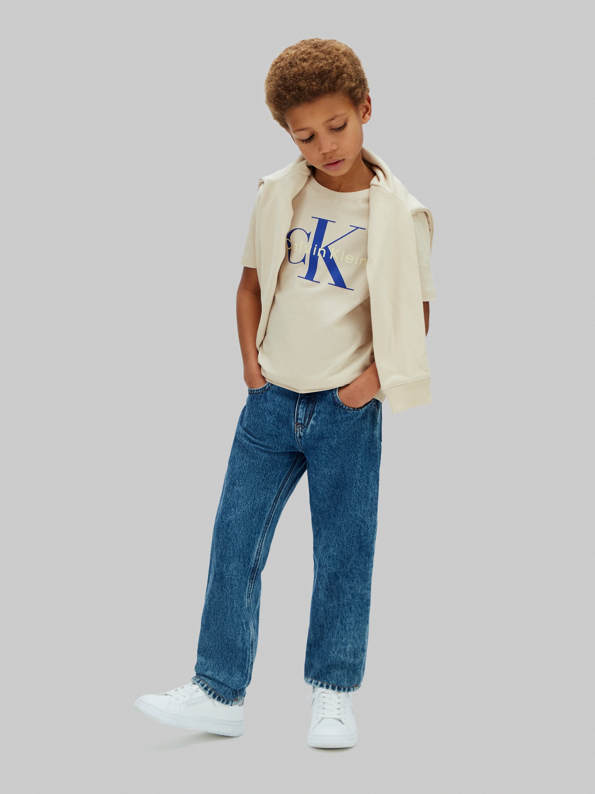 Calvin Klein T-Shirt »MONO LOGO T-SHIRT« Regular fit für Kinder, mit Logoschriftzug