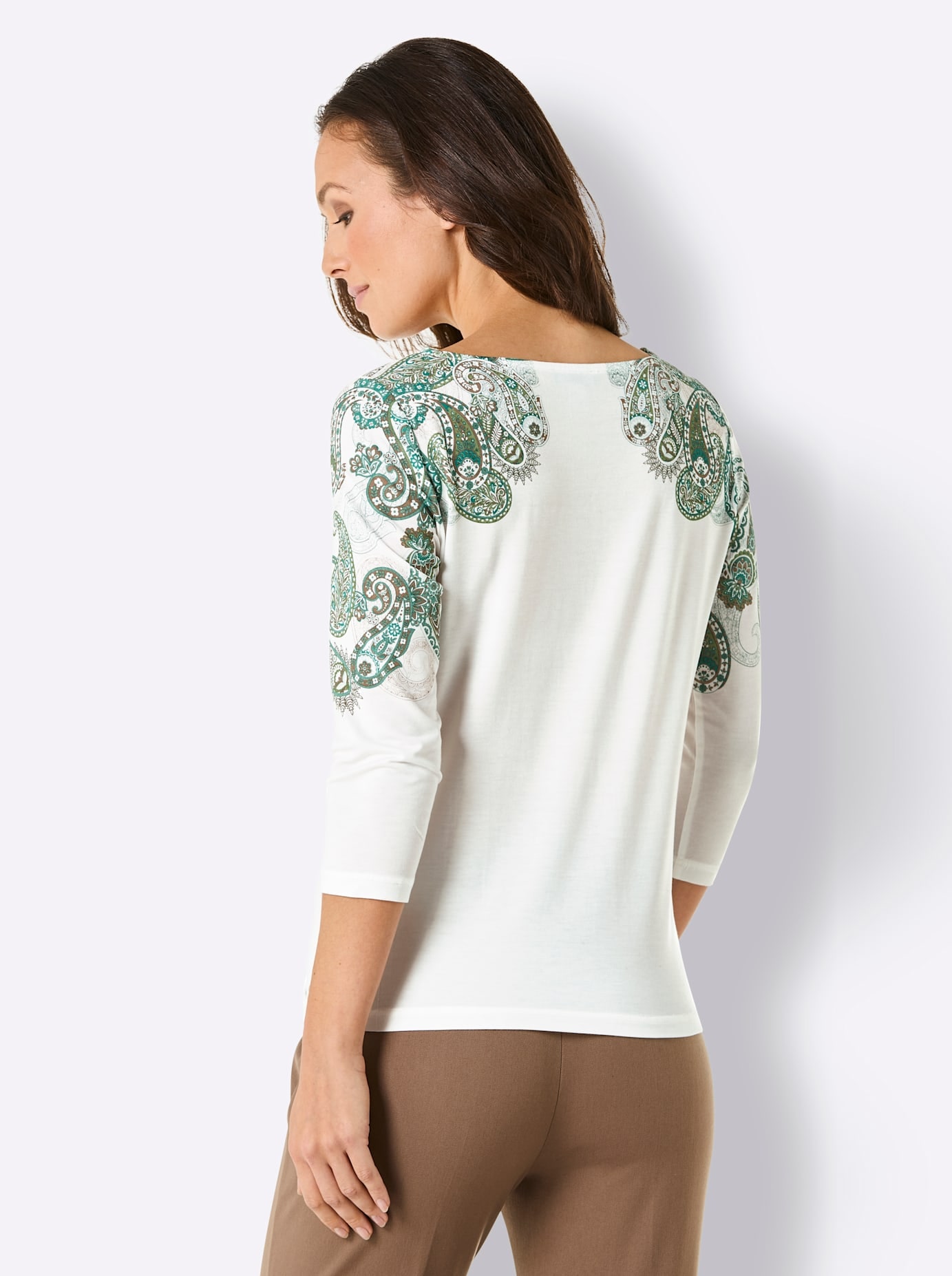 CREATION L PREMIUM 3/4-Arm-Shirt »Lyocell-Shirt«, (1 tlg.)