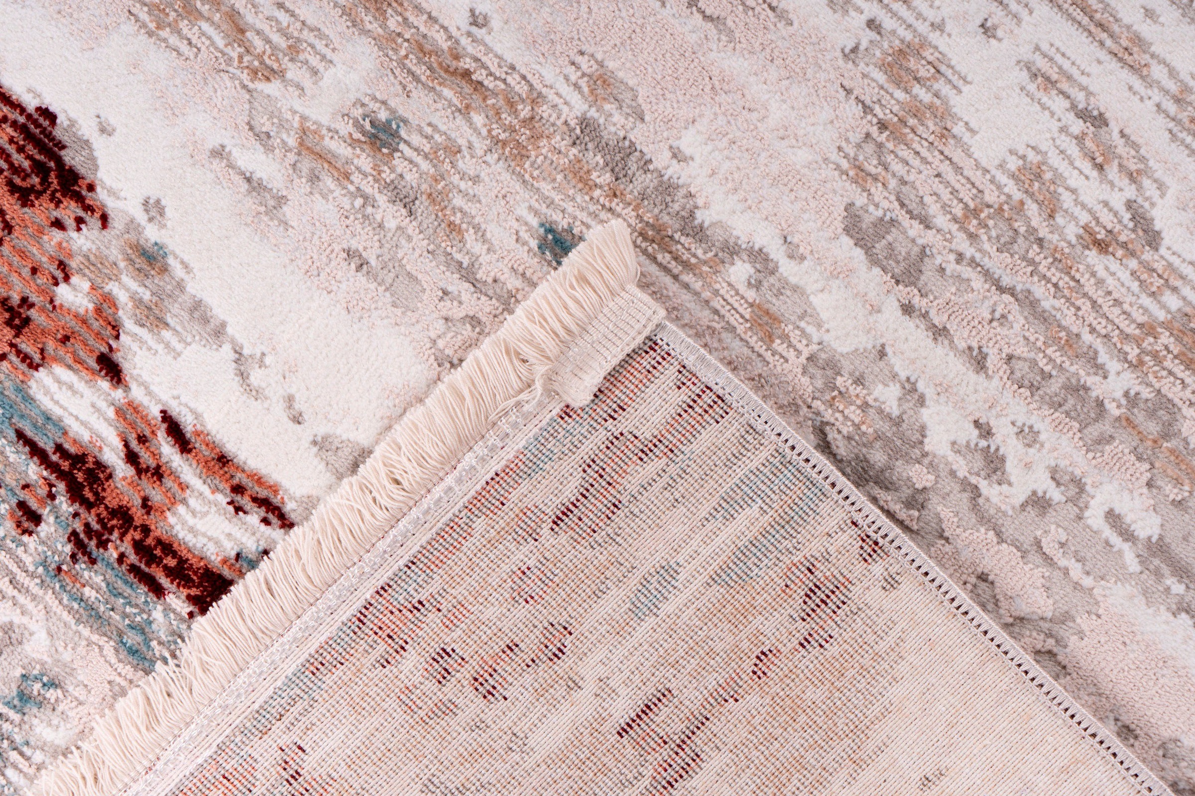 calo-deluxe Teppich »Miran 625«, rechteckig, 12 mm Höhe, Vintage Design, mit Fransen, Wohnzimmer
