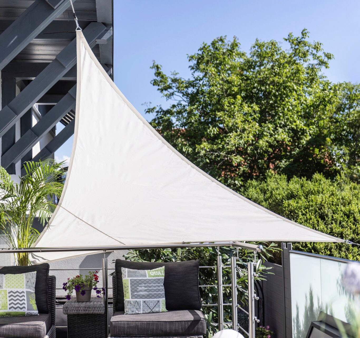 Windhager Sonnensegel »Dreieck«, 4x4x4 m, wasserabweisend