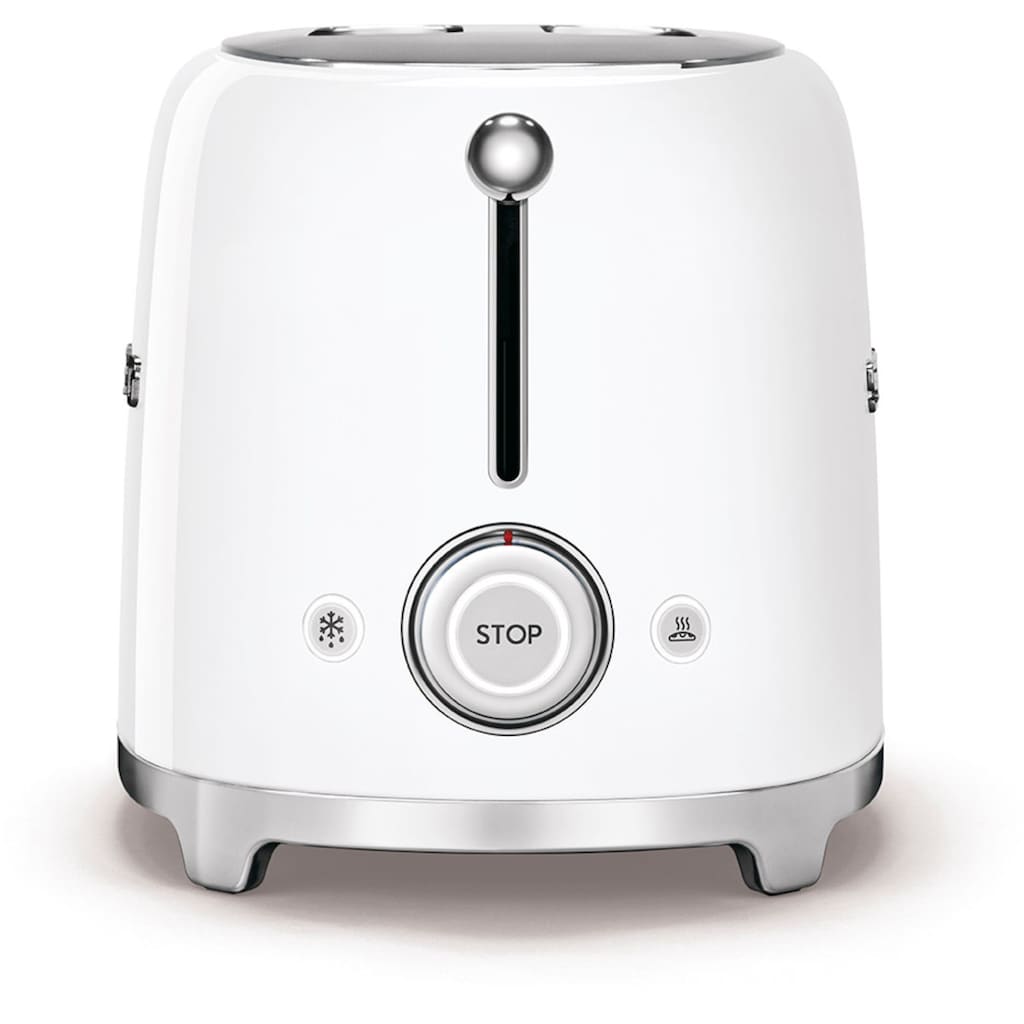 Smeg Toaster »TSF01WHEU«, 2 kurze Schlitze, für 2 Scheiben, 950 W