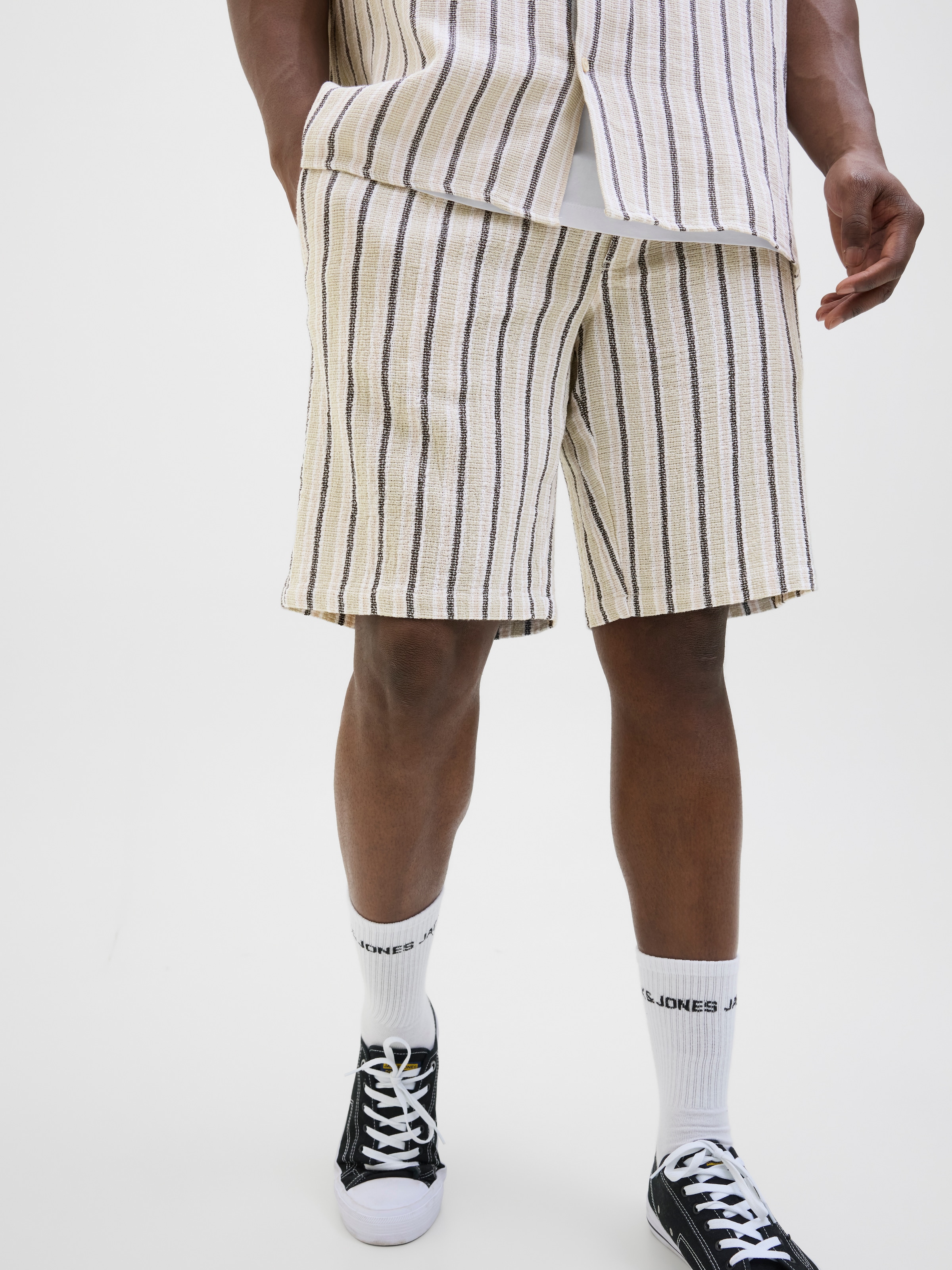 Jack & Jones PlusSize Sweatshorts »JPSTJAIDEN COBA STRIPE JOG SHORT SN PLS«