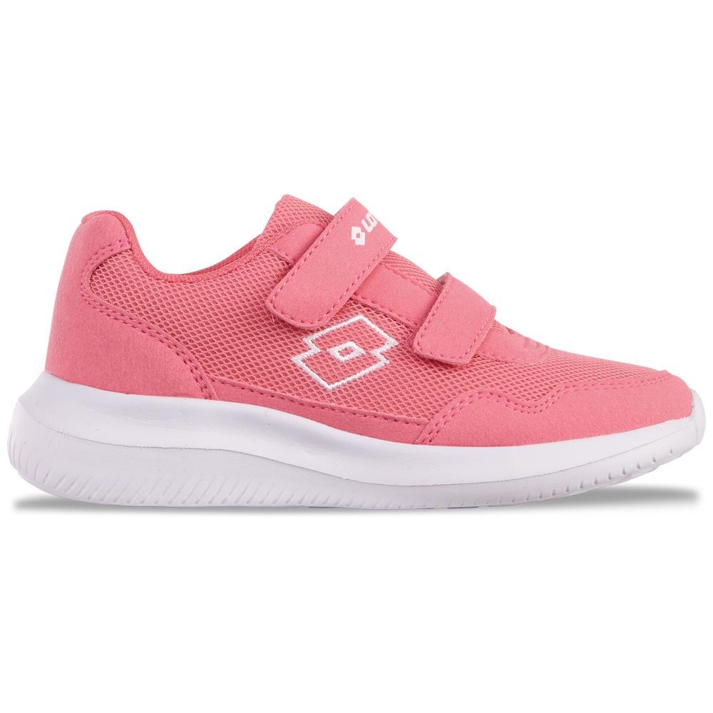 LOTTO Kinder Sneaker, Gr. 29, pink, Kunstfaser, Synthetik, unifarben, Schuhe, - ohne Schnüren: mit praktischen Klettverschlüssen
