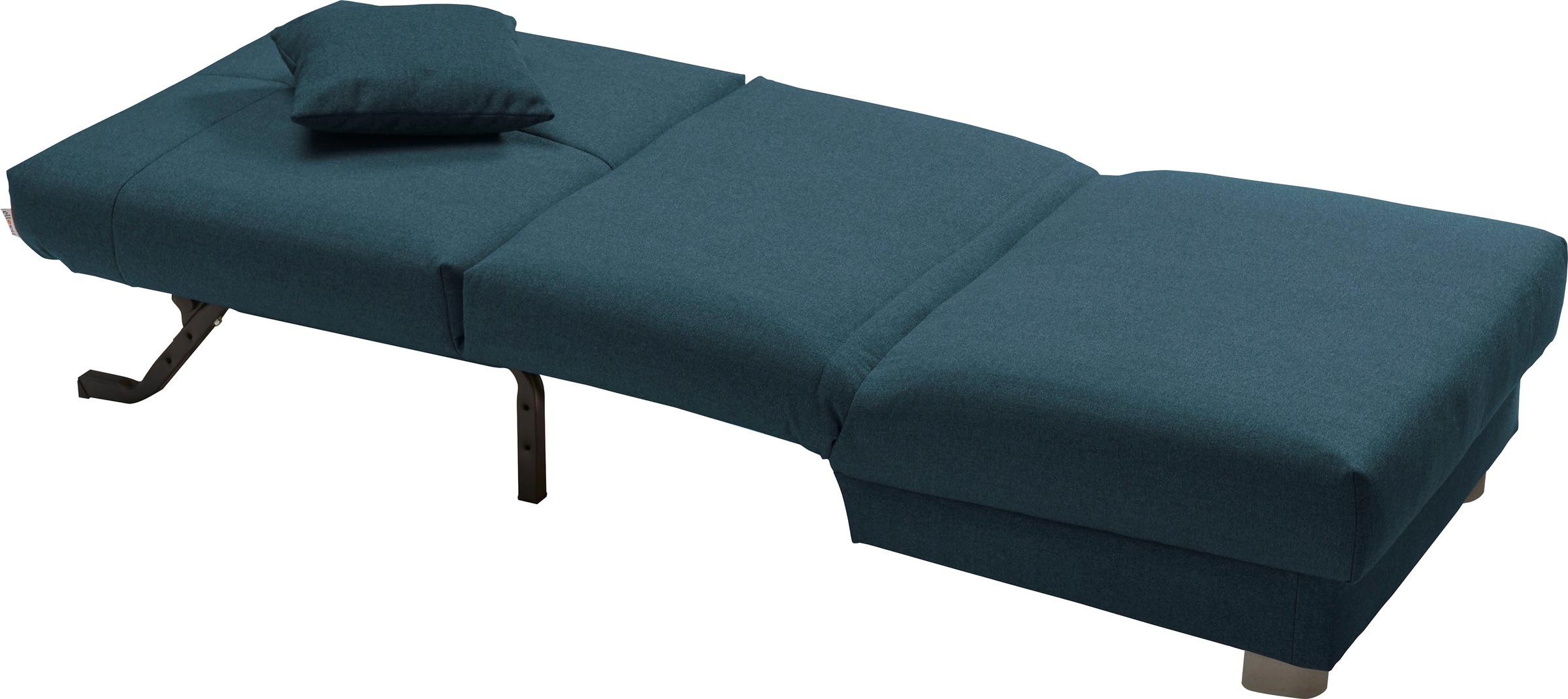 ell + ell Schlafsofa »Enny«, Liegefläche Breite 80 cm, Liegehöhe 45 cm, Füße alufarben, Rückenlehne