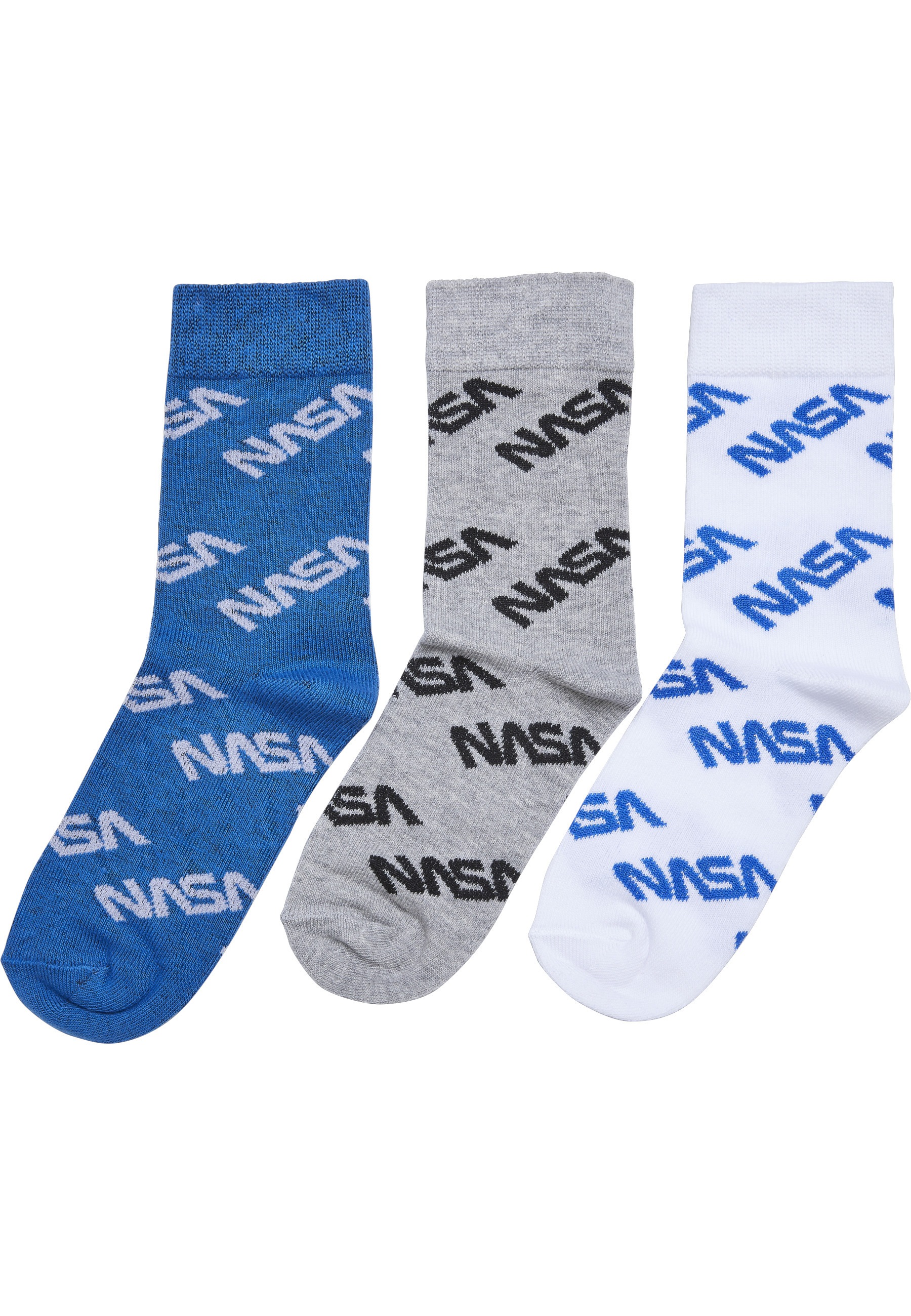 Thumbnail - MisterTee Basicsocken "MisterTee Unisex NASA Allover Socks Kids 3-Pack" 1 Paar tlg.