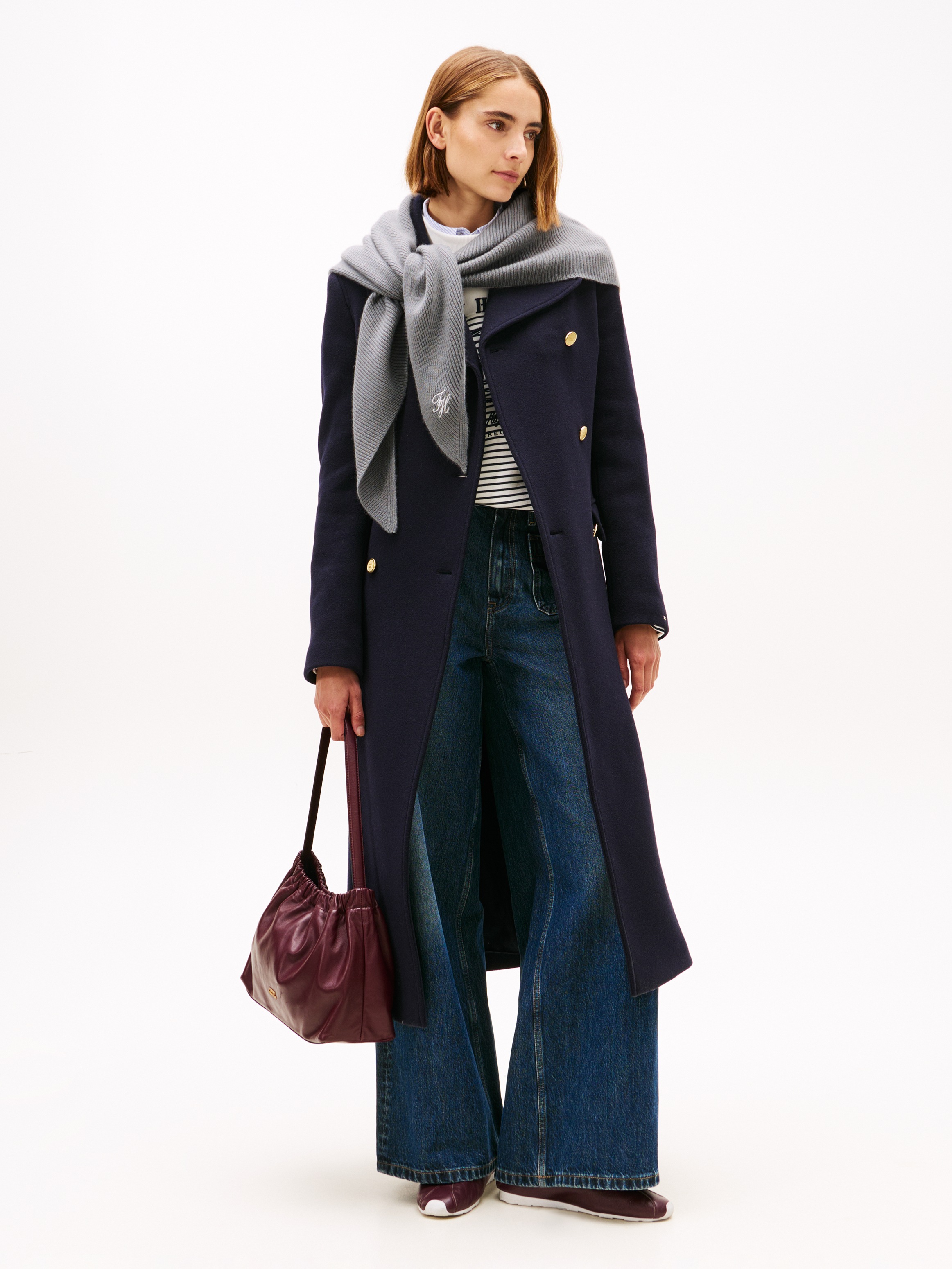 Tommy Hilfiger Dreieckstuch "TOMMY SCRIPT CASH" günstig online kaufen