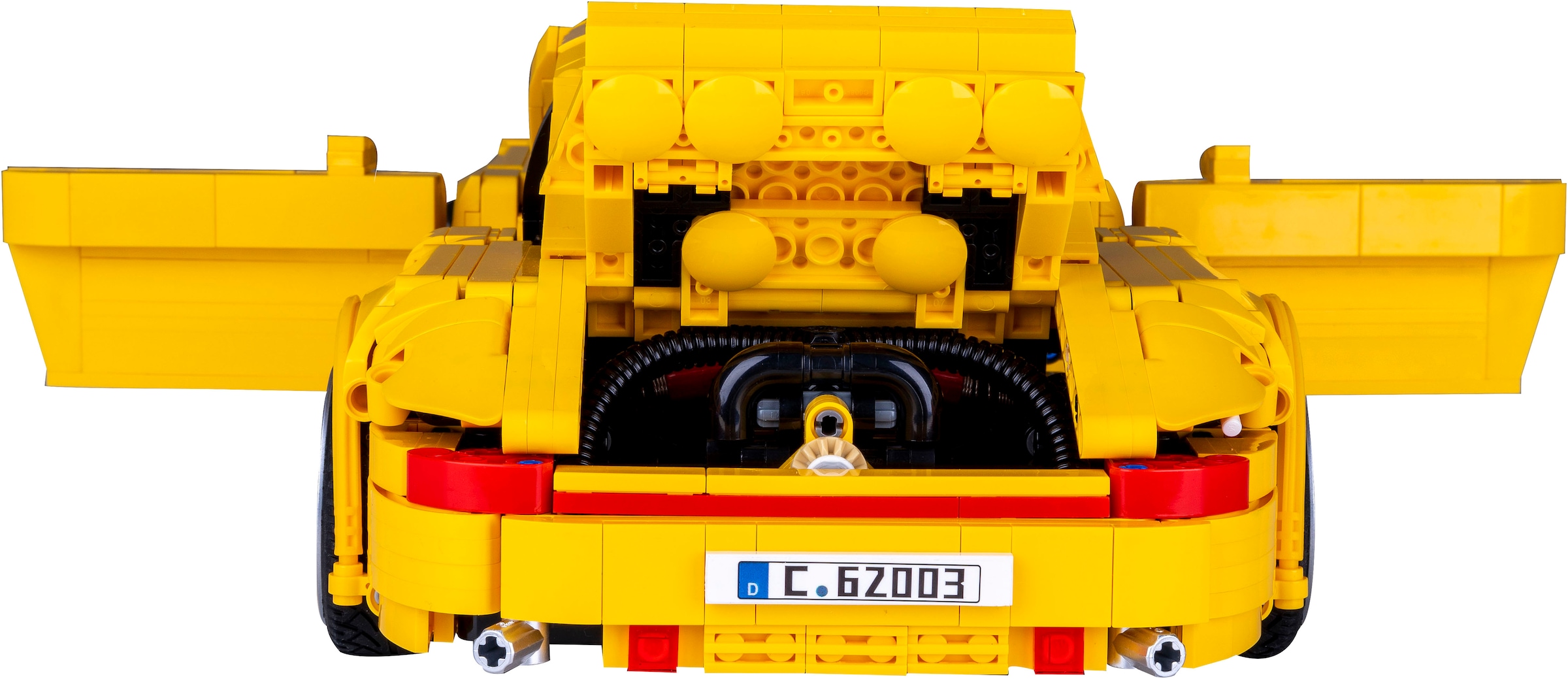 Jamara Konstruktions-Spielset »CaDA, RUF CTR 2017 Yellowbird 1:12 gelb Bricks«, (1515 St.)
