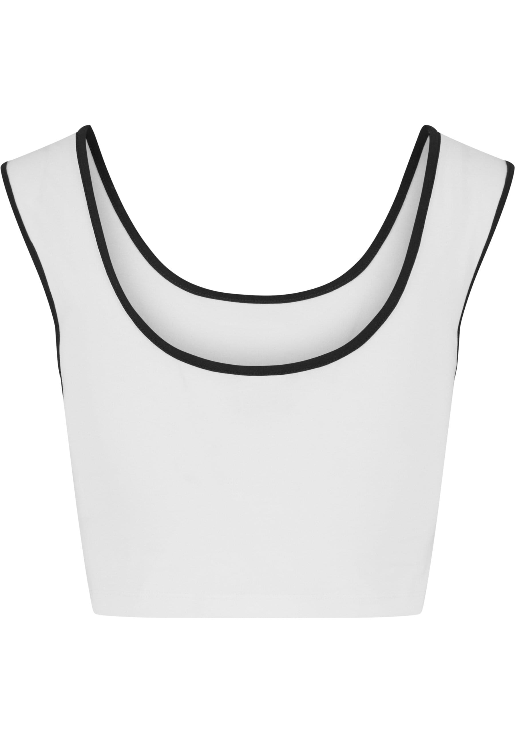 URBAN CLASSICS T-Shirt »Urban Classics Ladies Contrast Cropped Top«, (1 tlg.)