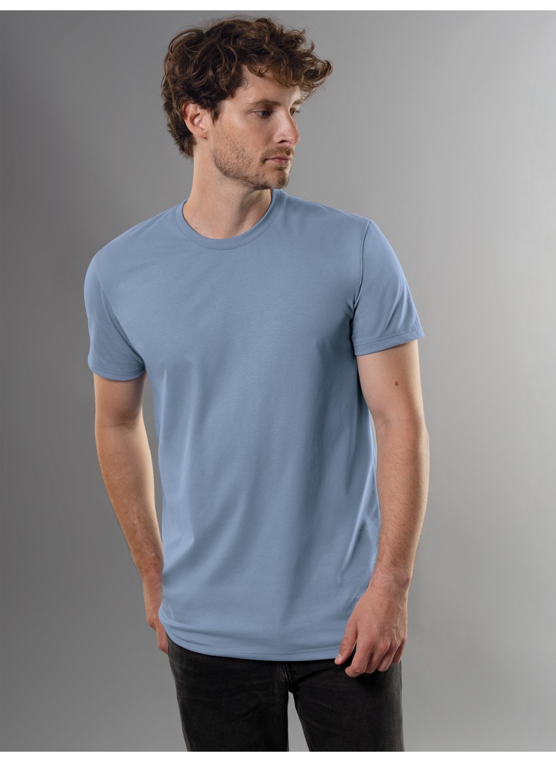 Trigema T-Shirt "TRIGEMA Slim Fit T-Shirt aus DELUXE Baumwolle", 1 Stk. günstig online kaufen