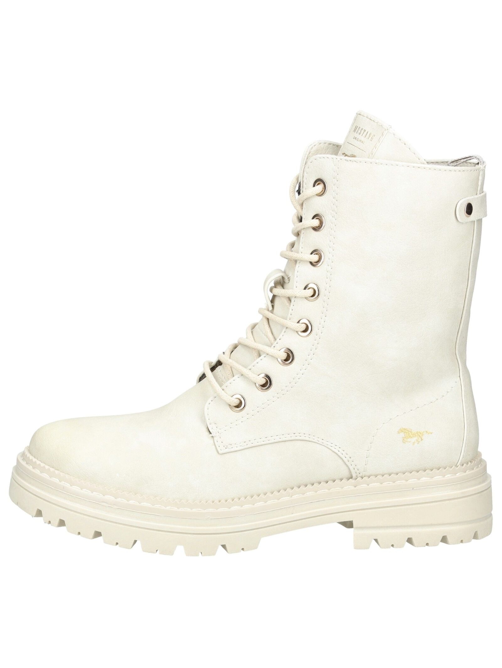 Mustang Shoes Schnürstiefelette "Mustang Shoes Stiefelette Lederimitat" günstig online kaufen