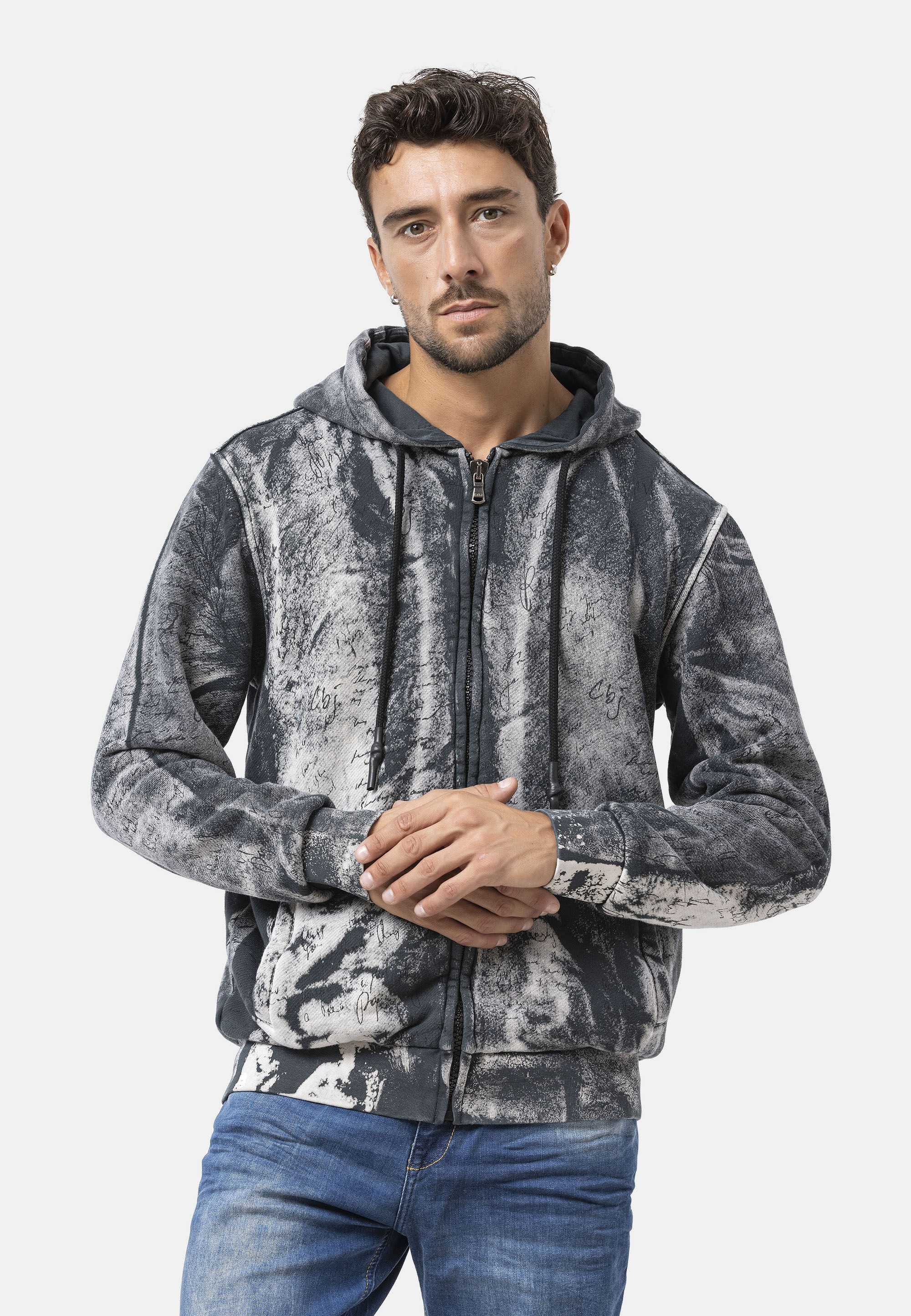 Cipo & Baxx Sweatjacke »Sweatjacke« 1 tlg. mit Kaputze