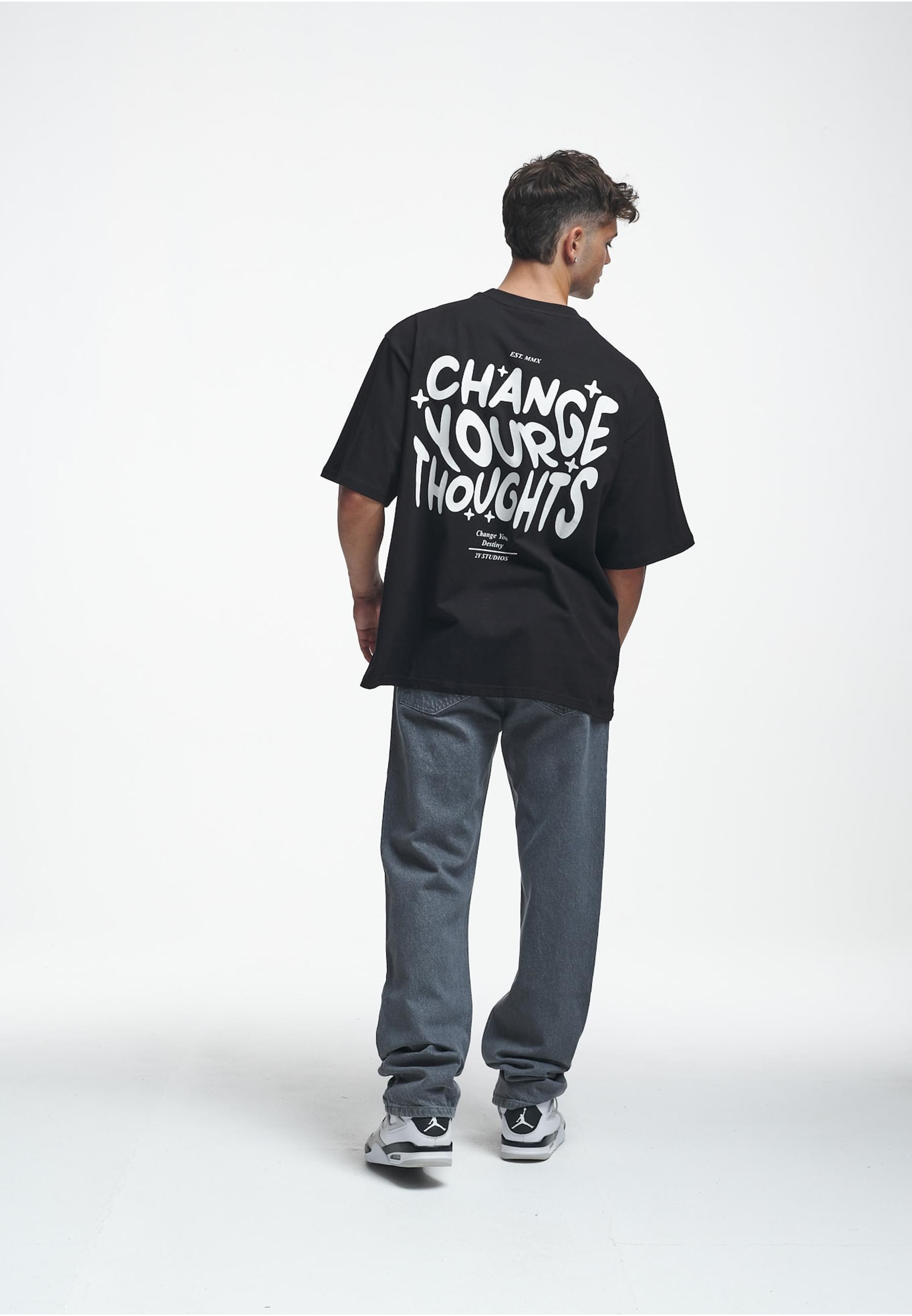 2Y Studios T-Shirt »2Y Studios Herren 2Y Thoughts Oversize Tee«, (1 tlg.)