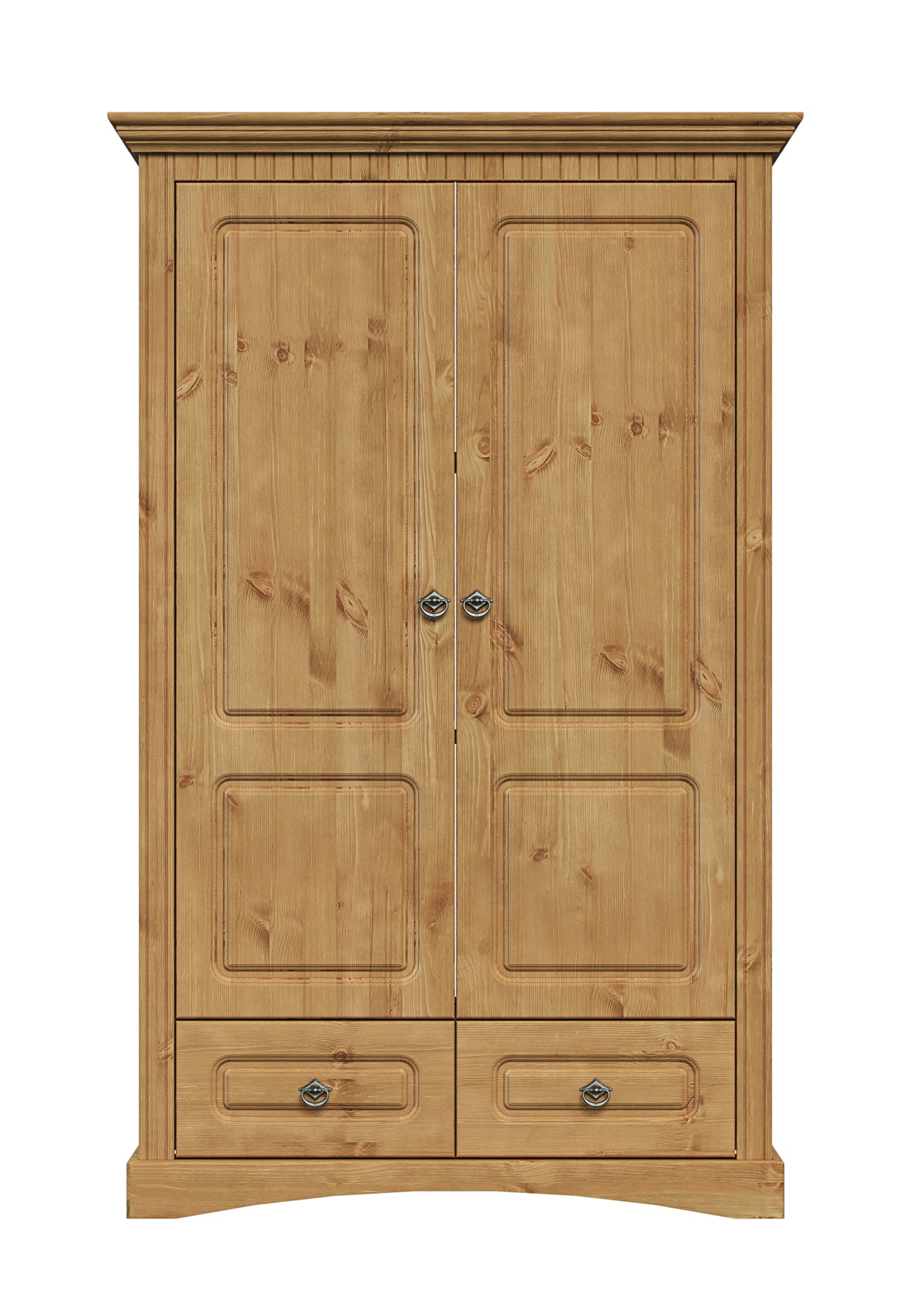 OTTO home Wäscheschrank »Rustic« B/T/H: 94/39/150 cm,  aus massiver Kiefer, FSC®, schöne Kassettenoptik, mit Ringgriffen