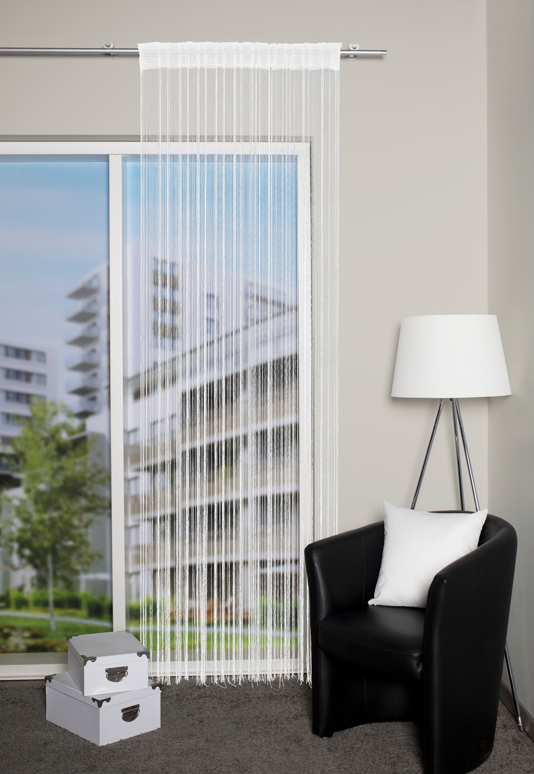 HOME WOHNIDEEN Fadenvorhang "SIMINO" Multifunktionsband 1 Stk. tlg. Fadenst günstig online kaufen