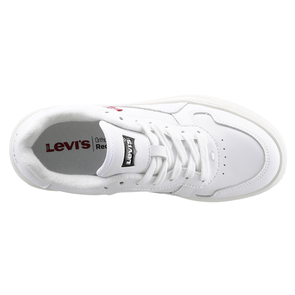 Levi's® Plateausneaker »GLIDE S«, mit Lochmuster, Freizeitschuh, Halbschuh, Schnürschuh