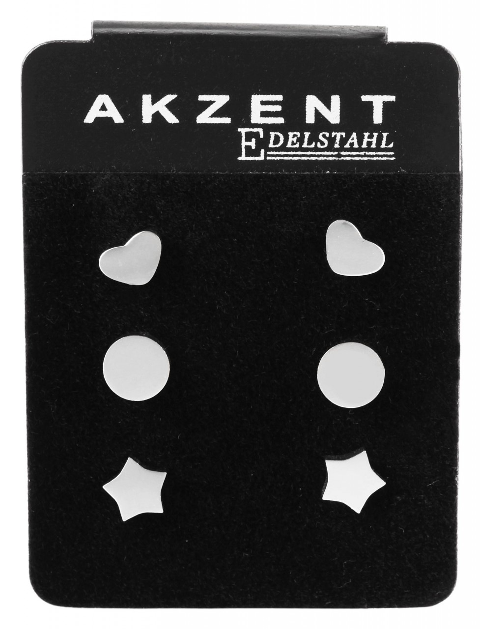 Paar Ohrhänger ADELIA´S "Damen Ohrstecker aus poliertem Edelstahl Ø 7 mm", silber, Ohrringe, Damen, Damen, Edelstahl
