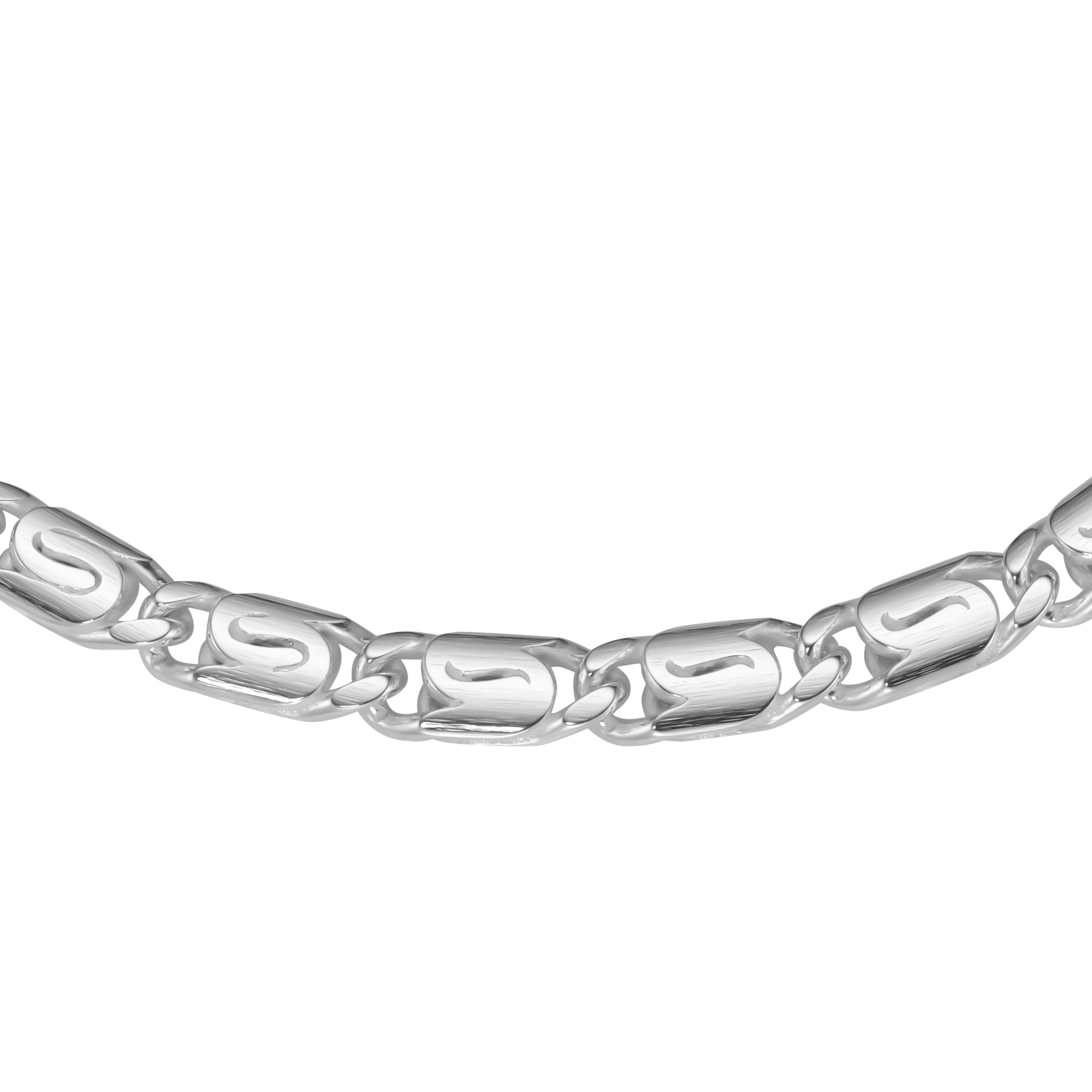 Smart Jewel Armband »S-Panzerkette, massiv, Silber 925«
