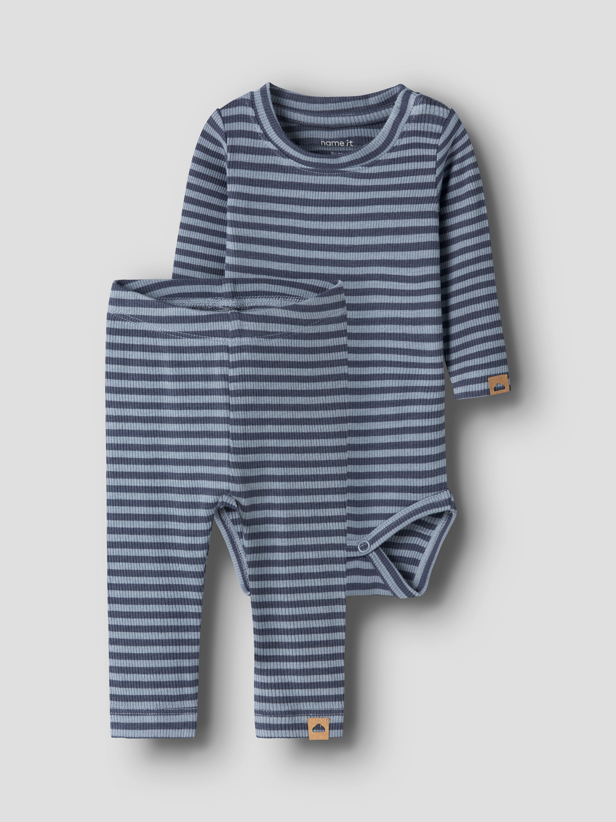 Name It Langarmbody »NBMKARDIO LS BODY SET« Viskosemischung, Body und Leggings im Set