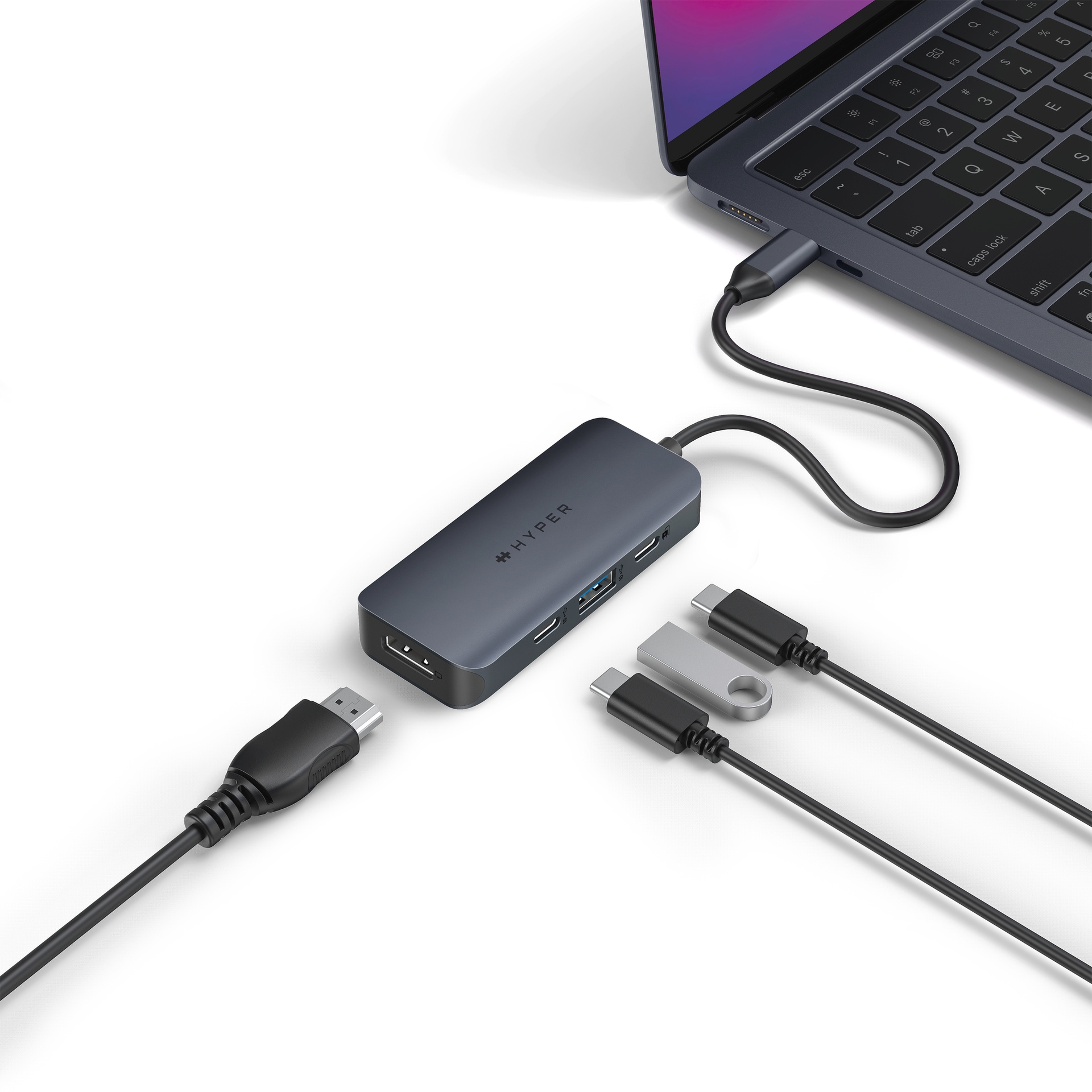 Targus USB-Verteiler »HyperDrive EcoSmart Gen.2 Universal USB-C 4-in-1 Hub«
