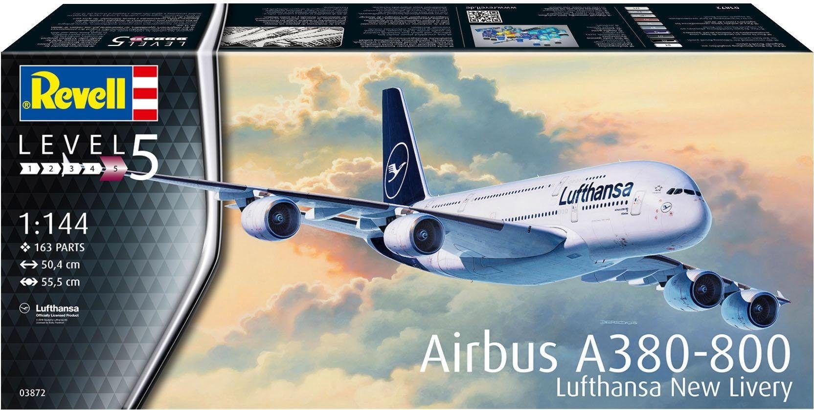 Revell® Modellbausatz »Airbus A380-800 Lufthansa - New Livery«, 1:144, Made in Europe