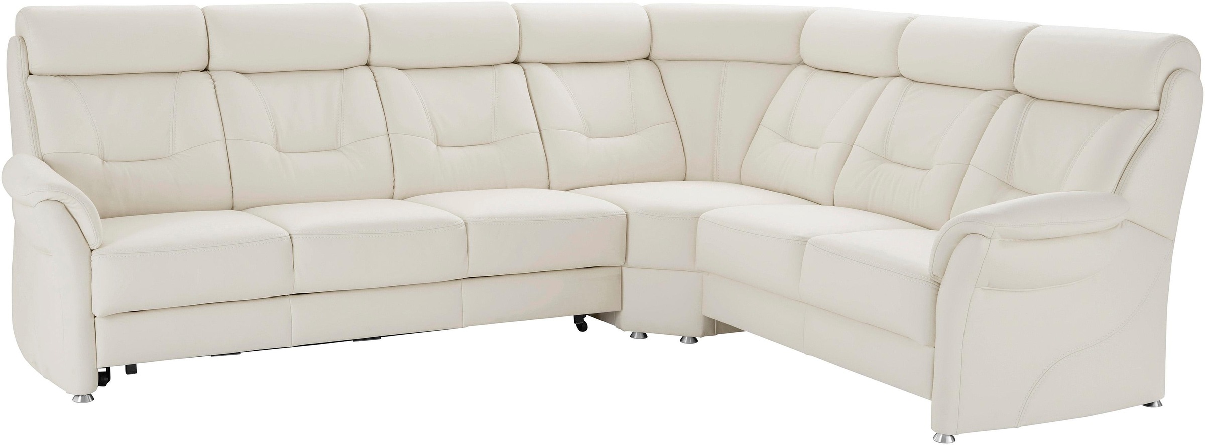 Places of Style Ecksofa »Sardinien L-Form«, mit Kopfteilverstellung, wahlweise mit Bettfunktion