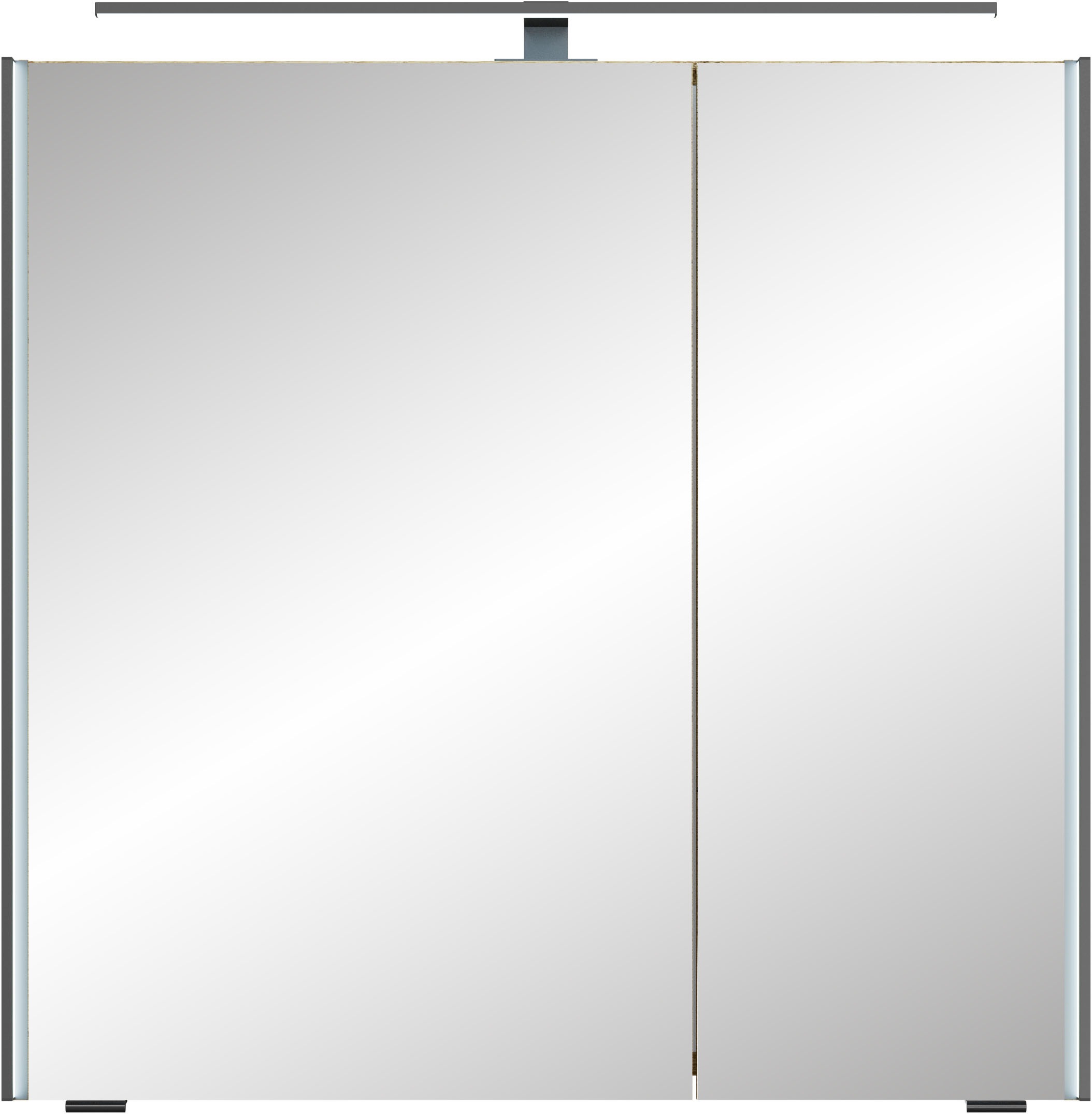 Saphir Badmöbel-Set »Serie 7045 2-teilig Mineralmarmor-Waschtisch mit LED-Spiegelschrank«, (Set, 2 St.), Badezimmer-Set 73,2 cm breit, inkl. Türdämpfer, 2 Türen, 2 Schubladen