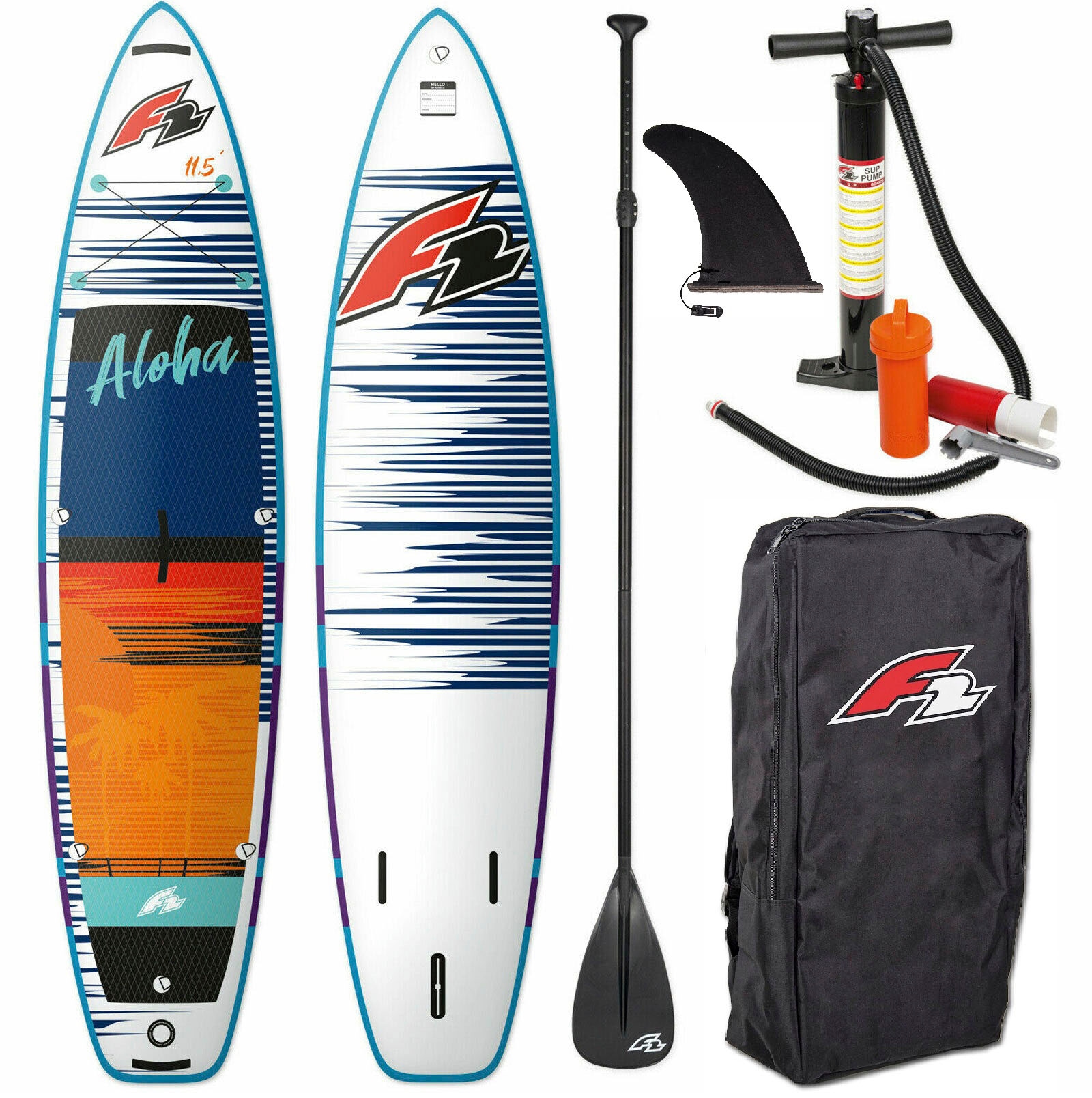 F2 Inflatable SUP-Board »Aloha 10,5 red«, (Packung, 5 tlg.) | Im Sale