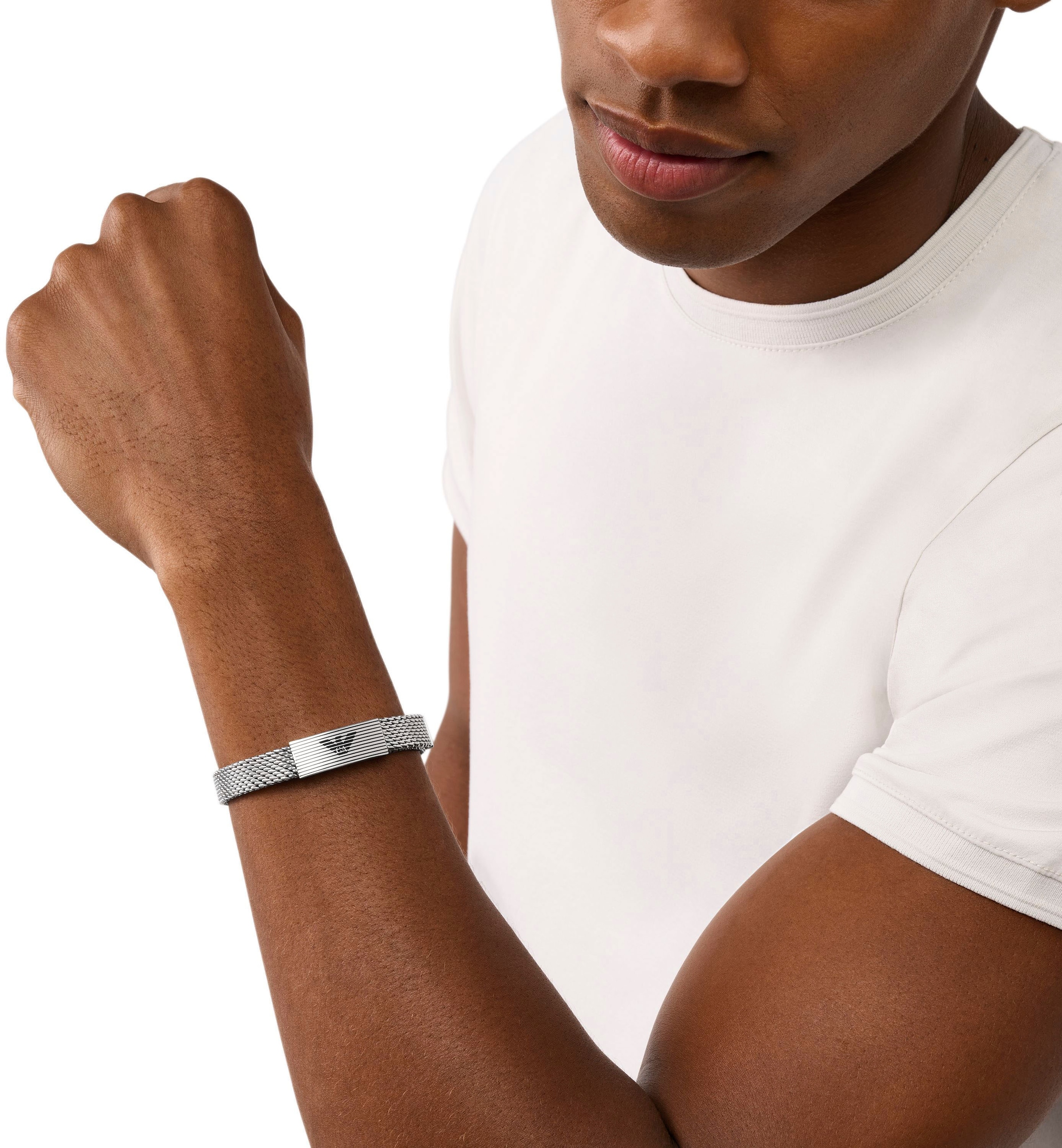 Emporio Armani Armband »Schmuck Geschenk Edelstahl Armschmuck Armkette, EGS3150040«