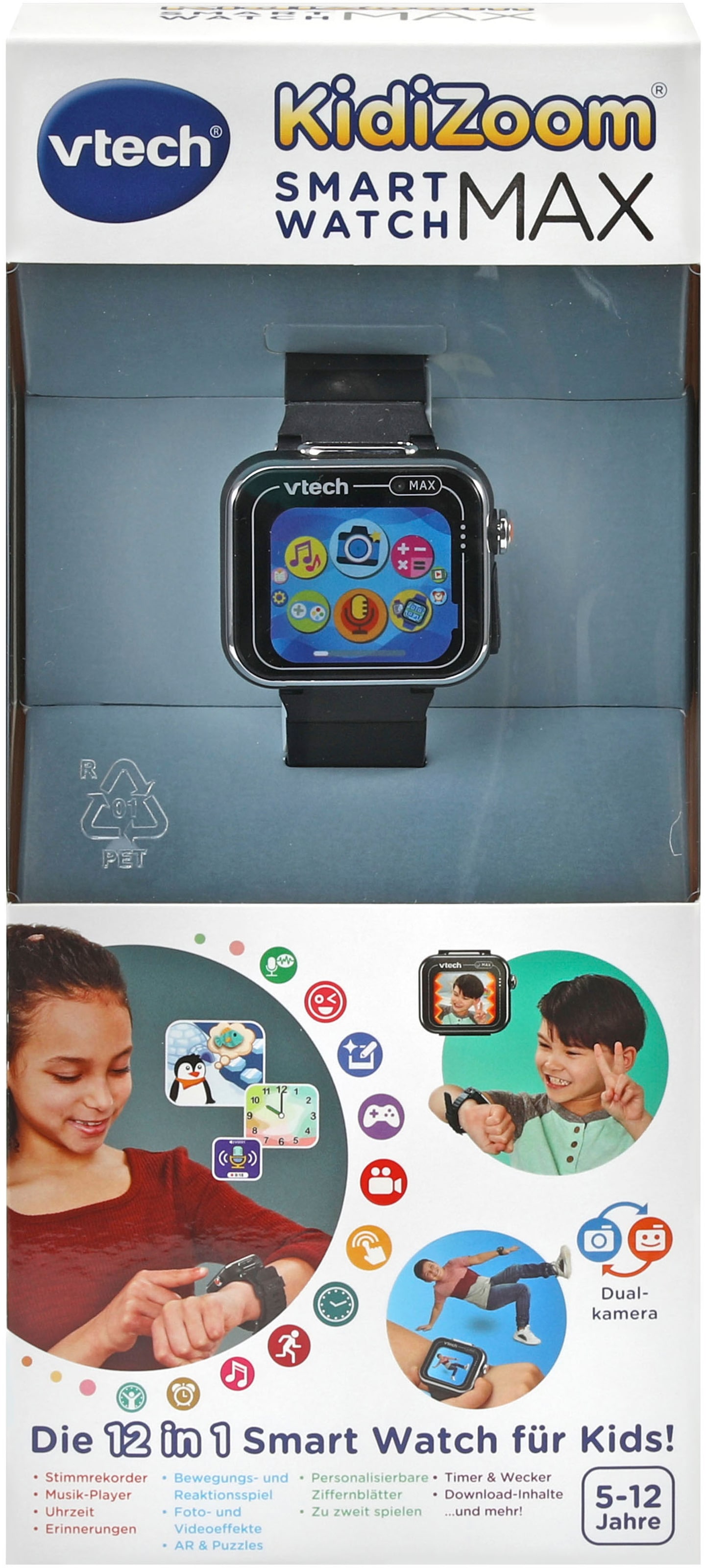 Vtech® Lernspielzeug »KidiZoom Smart Watch MAX schwarz«