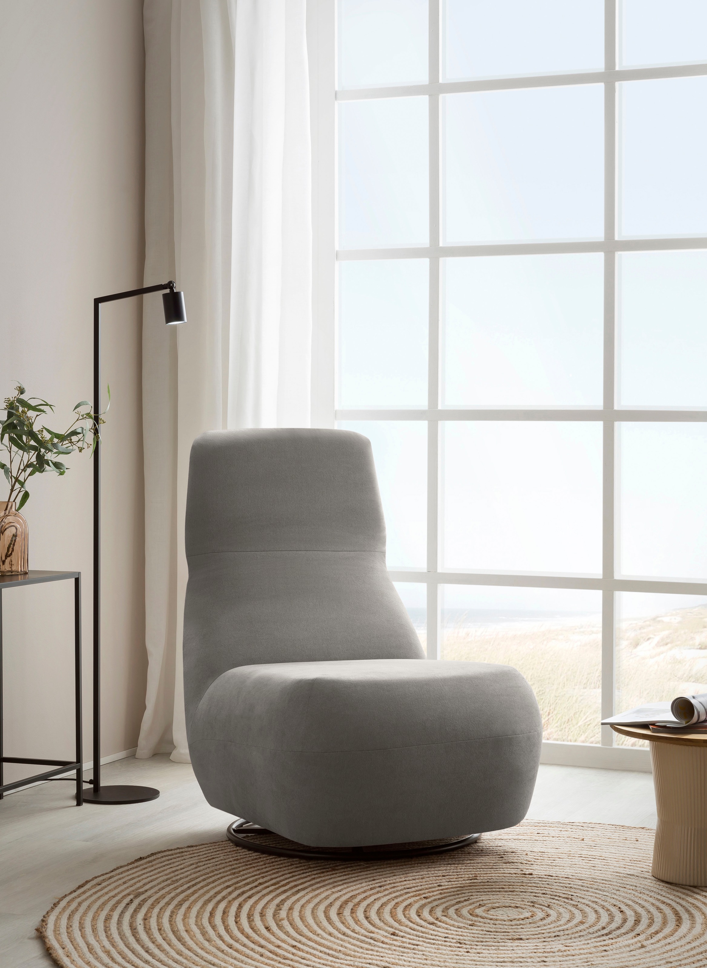 Home affaire Relaxsessel "Emberson Sessel, Rückenlehne hochklappbar, Drehse günstig online kaufen