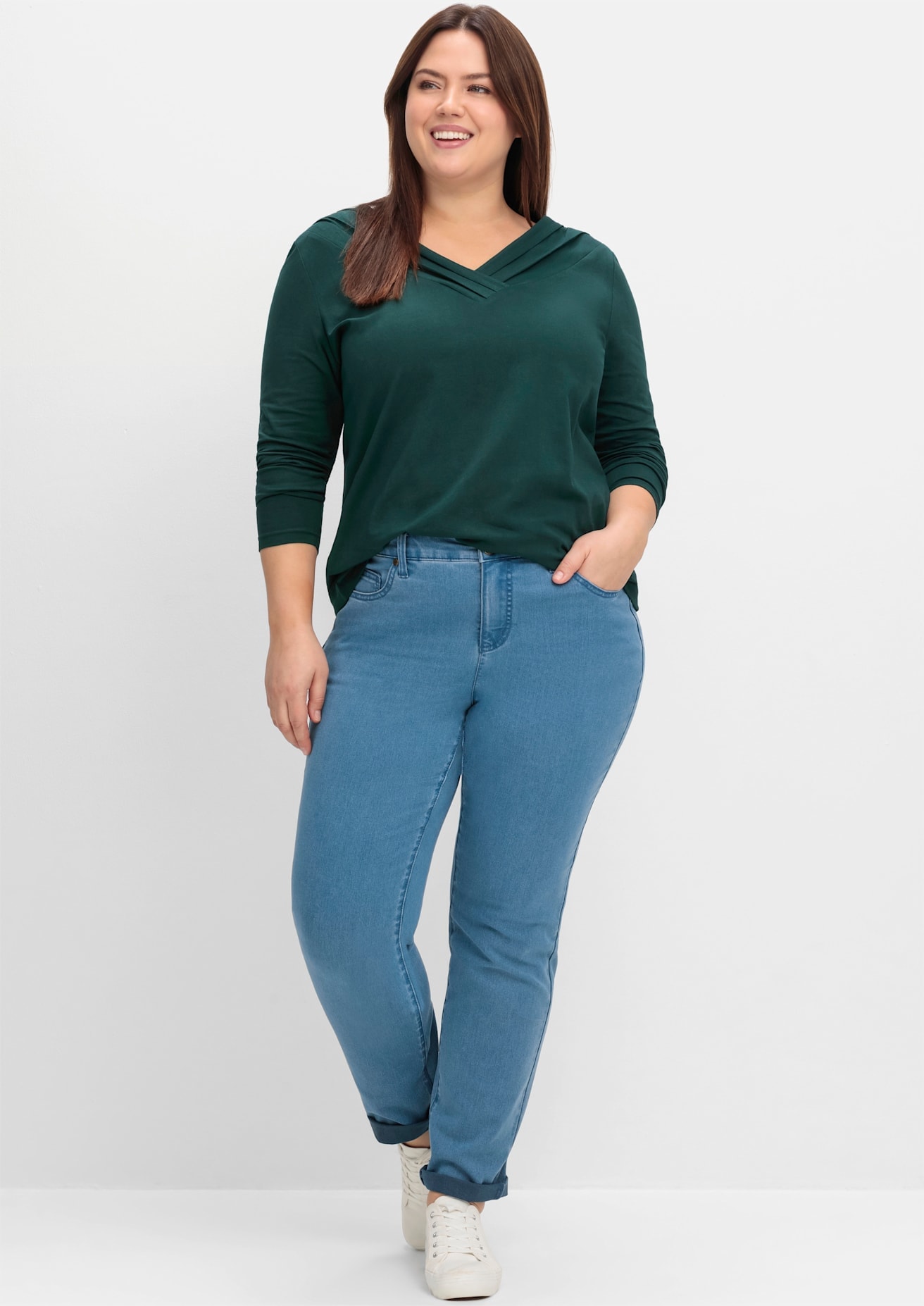sheego by Joe Browns Langarmshirt "Langarmshirt", (1 tlg.) günstig online kaufen